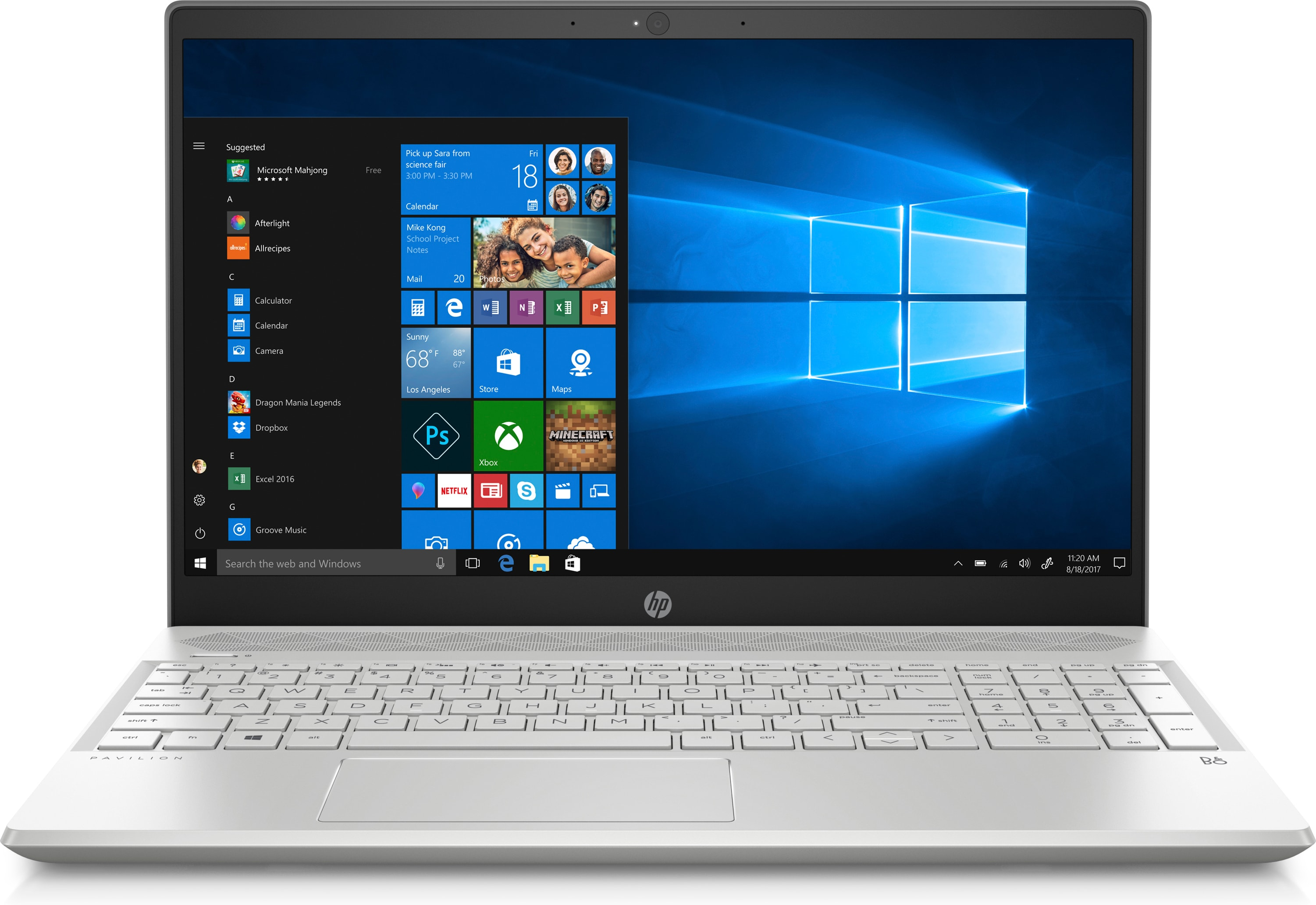 HP Pavilion 15-cw0804nz - Notebook (15.6 ", 512 GB SSD, Silber)