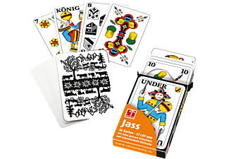 CARTA MEDIA Schede Jass con grandi numeri - Taglio svizzero - Gioco di carte (Multicolore)