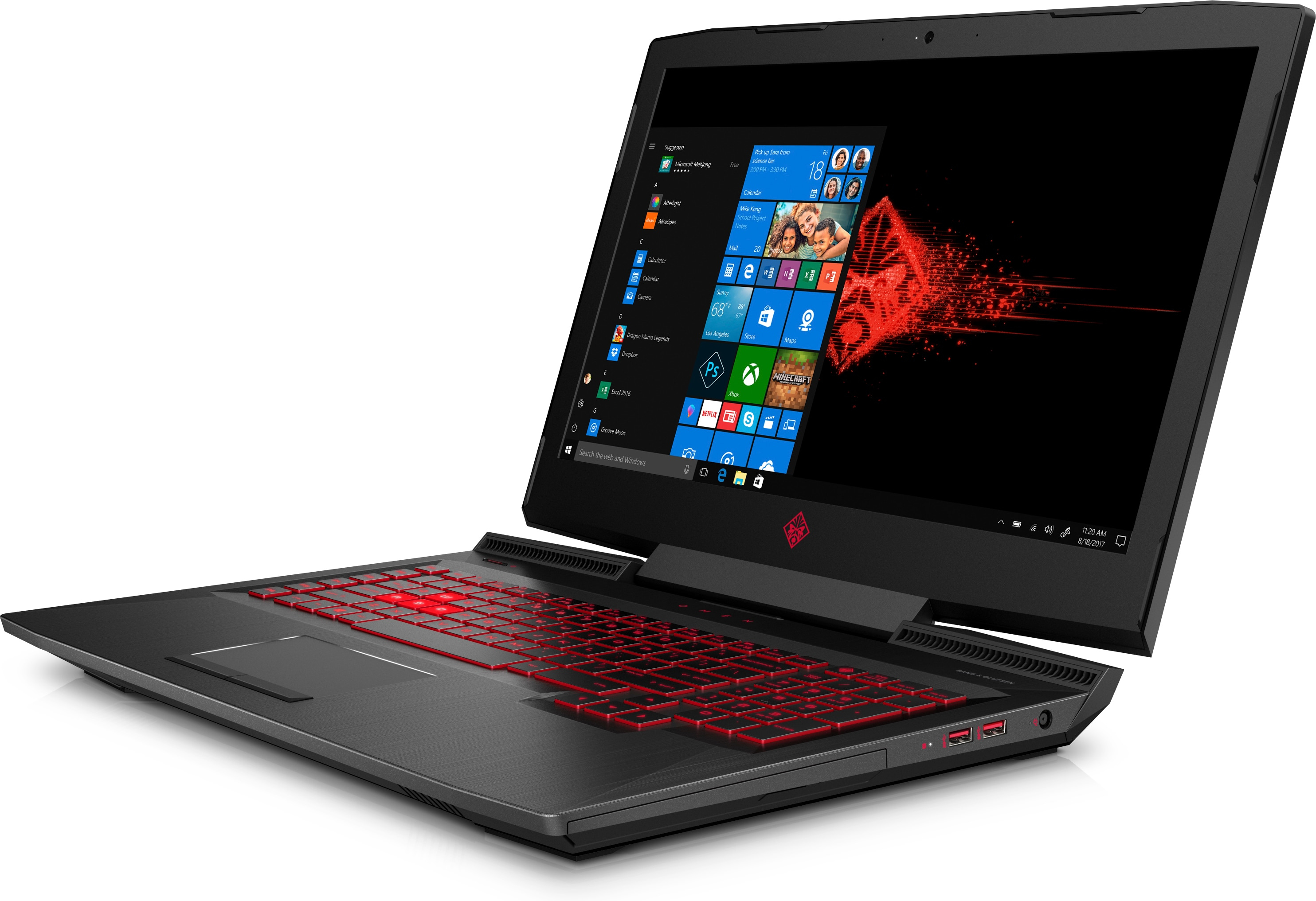 HP Omen 17-an030ng - 17,3 Zoll - Intel® Core™ i7 i7-7700HQ - 8 GB - 1 TB - NVIDIA GeForce® GTX 1050 - Windows 10 Home (64 Bit)