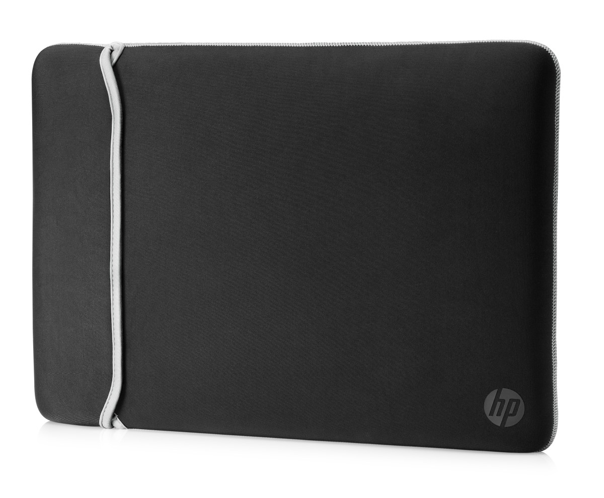 HP Reversible Neoprene Notebooktasche Sleeves für Universal Neoprene, Schwarz/Silber