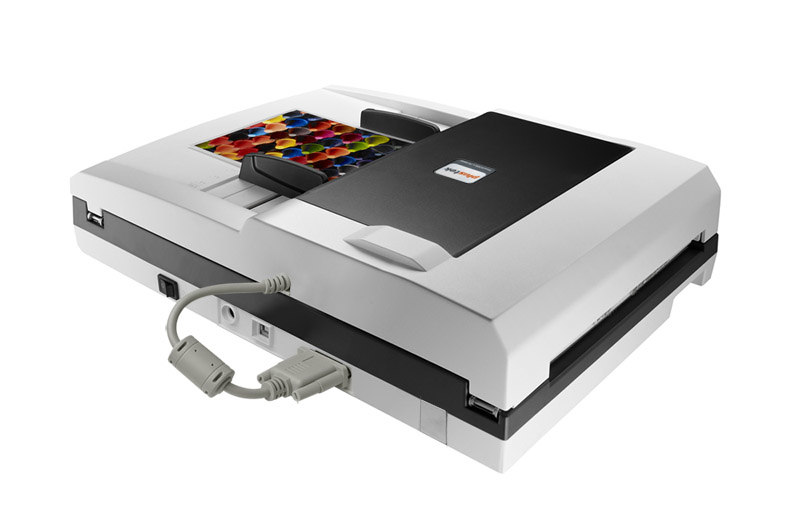 PLUSTEK SmartOffice PL4080 Dokumentenscanner , Flachbett: bis zu 1.200 x 1.200 dpi, ADF: bis zu 600 x 600 dpi, Dual-CIS