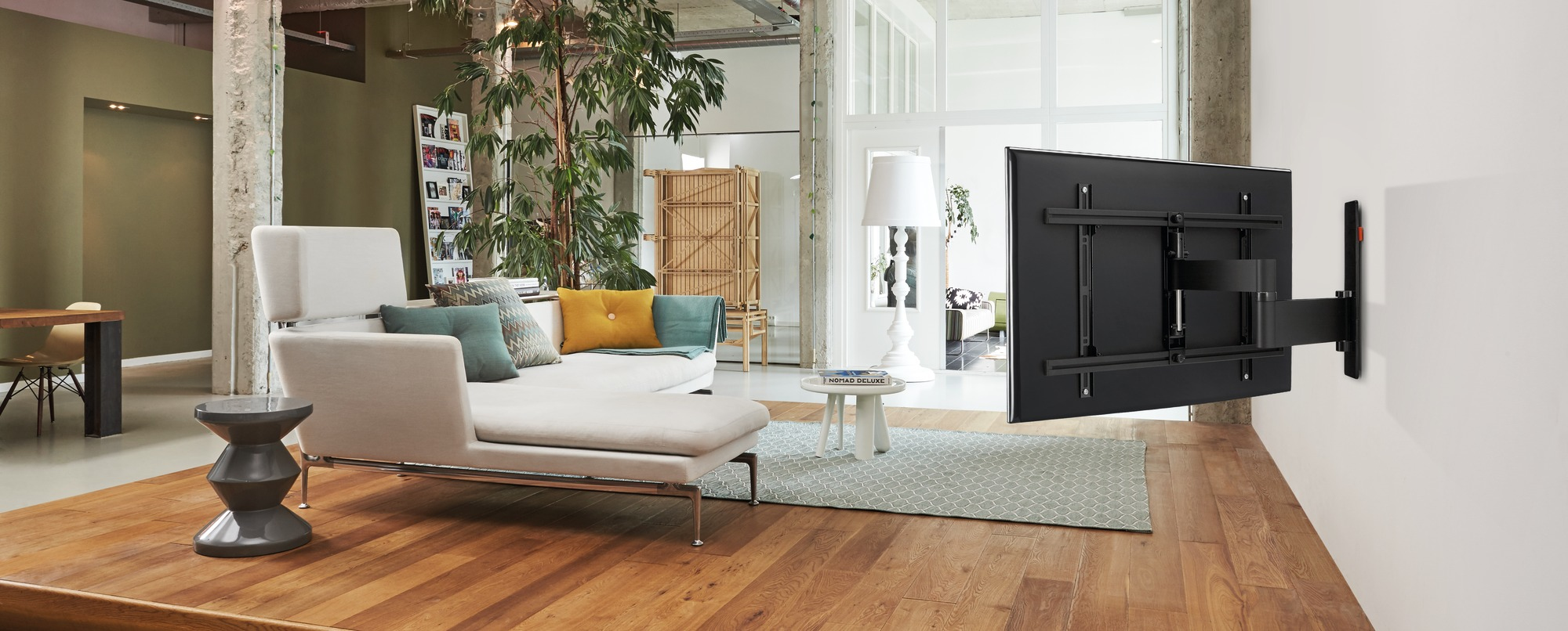 VOGEL´S WALL 3345 TV-Wandhalterung für 102-165 cm (40-65 Zoll) Fernseher, drehbar und neigbar,schwar Wandhalterung, max. 65 Zoll, Schwenkbar, Neigbar, Schwarz