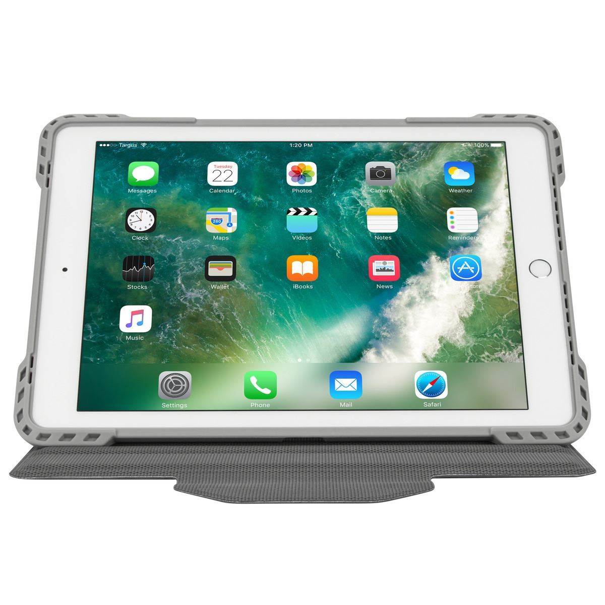 TARGUS Pro-Tek, Bookcover, Apple, iPad Air, iPad Air 2, iPad Pro, iPad (5. Generation), iPad (6. Generation), Silber