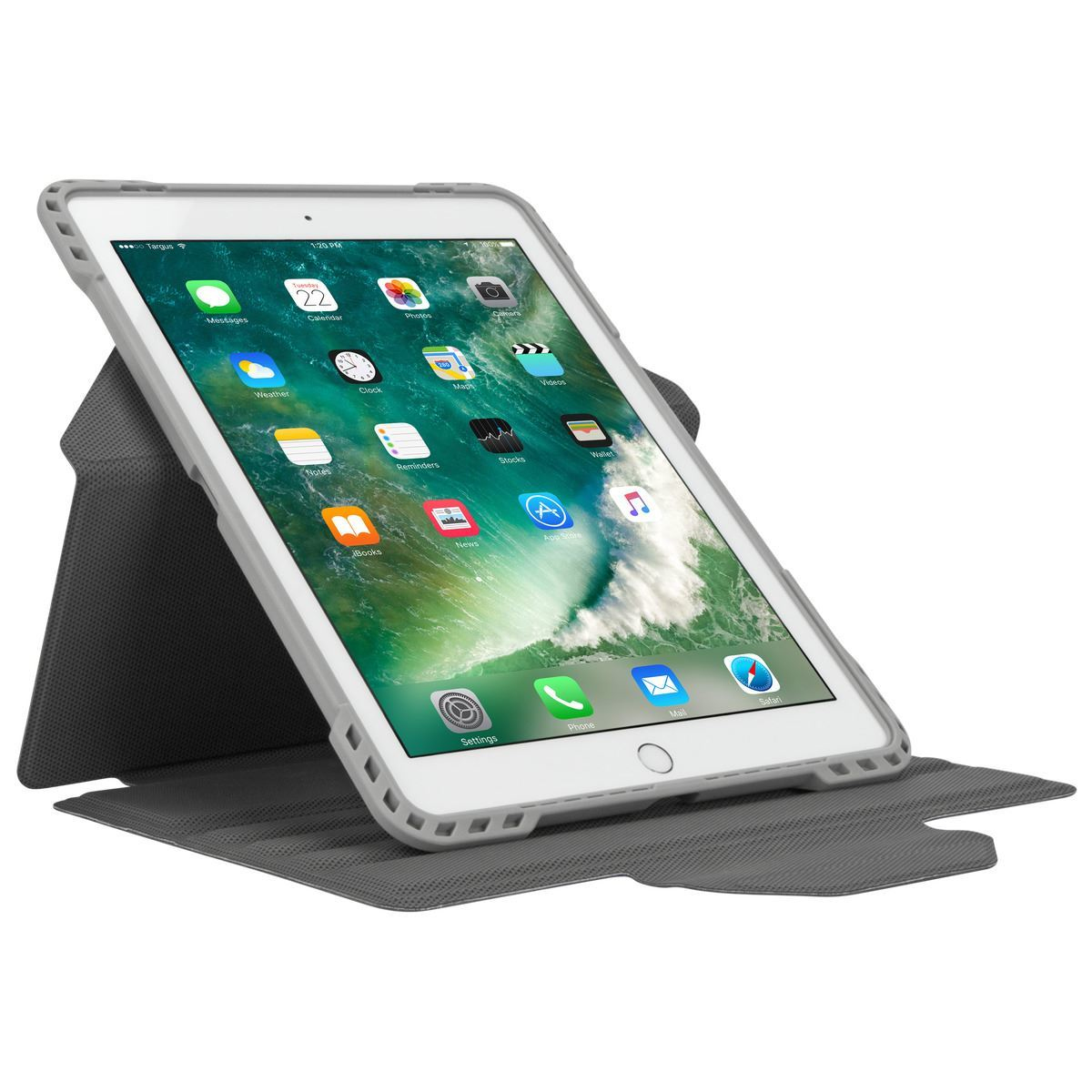 TARGUS Pro-Tek, Bookcover, Apple, iPad Air, iPad Air 2, iPad Pro, iPad (5. Generation), iPad (6. Generation), Silber