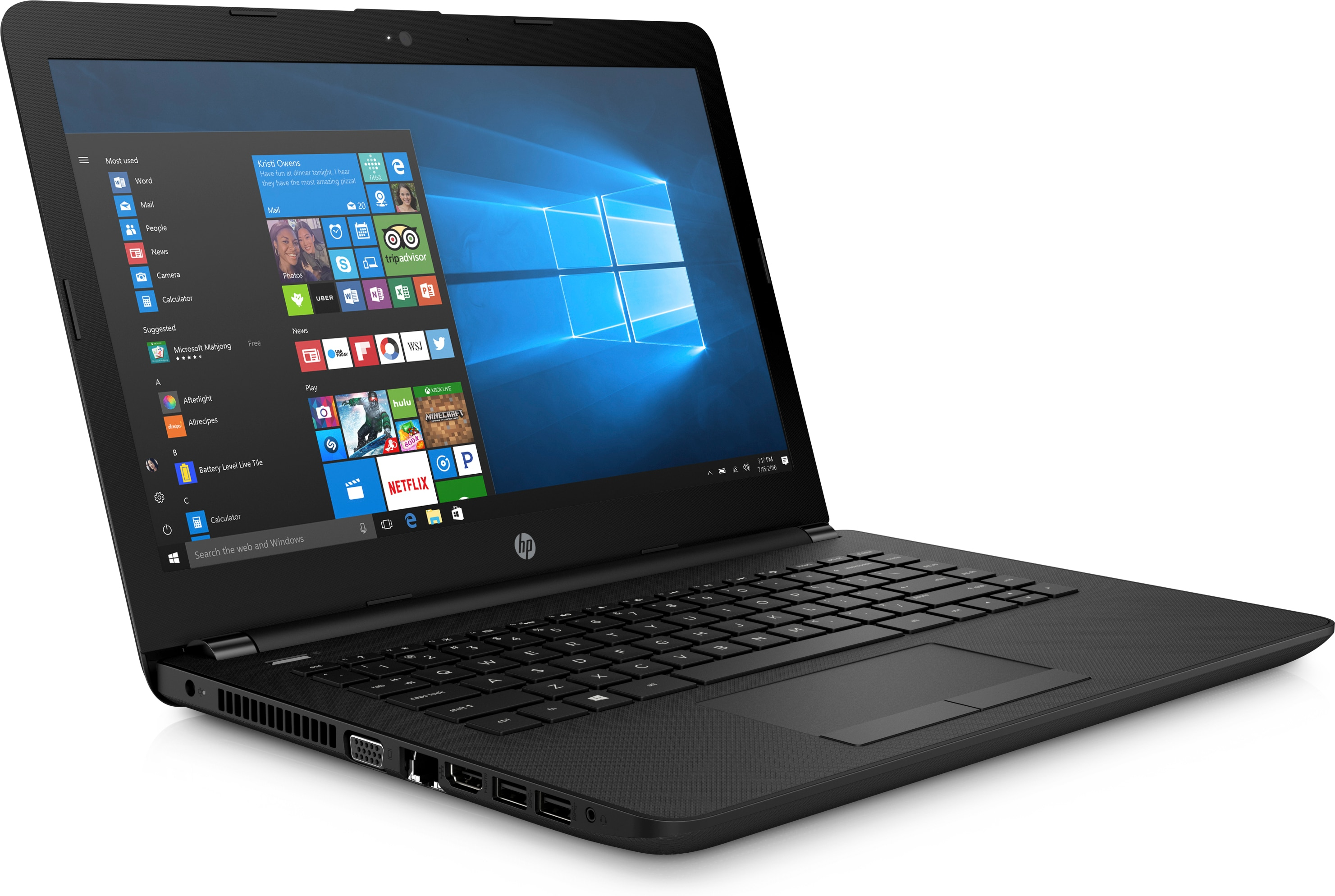 HP 14-bs036ng - 14 Zoll - Intel® Celeron® N3060 - 4 GB - 500 GB - Intel® HD 400 - Windows 10 Home (64 Bit)