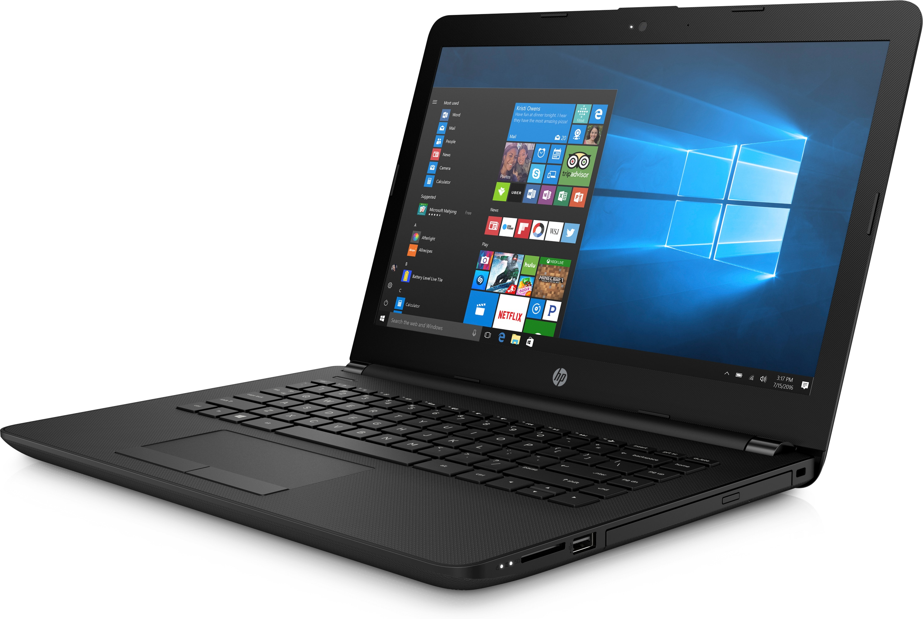 HP 14-bs036ng - 14 Zoll - Intel® Celeron® N3060 - 4 GB - 500 GB - Intel® HD 400 - Windows 10 Home (64 Bit)