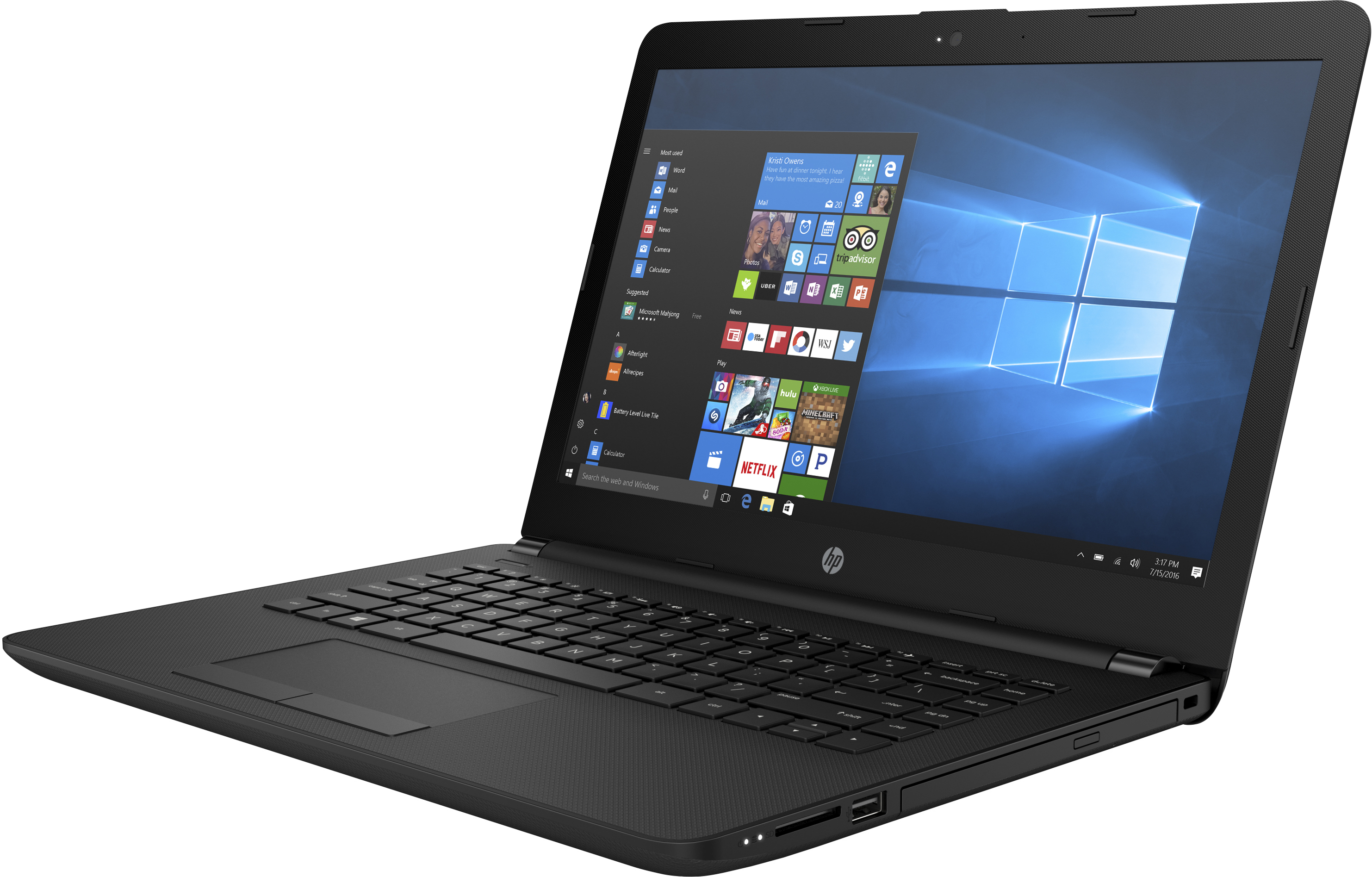 HP 14-bs036ng - 14 Zoll - Intel® Celeron® N3060 - 4 GB - 500 GB - Intel® HD 400 - Windows 10 Home (64 Bit)