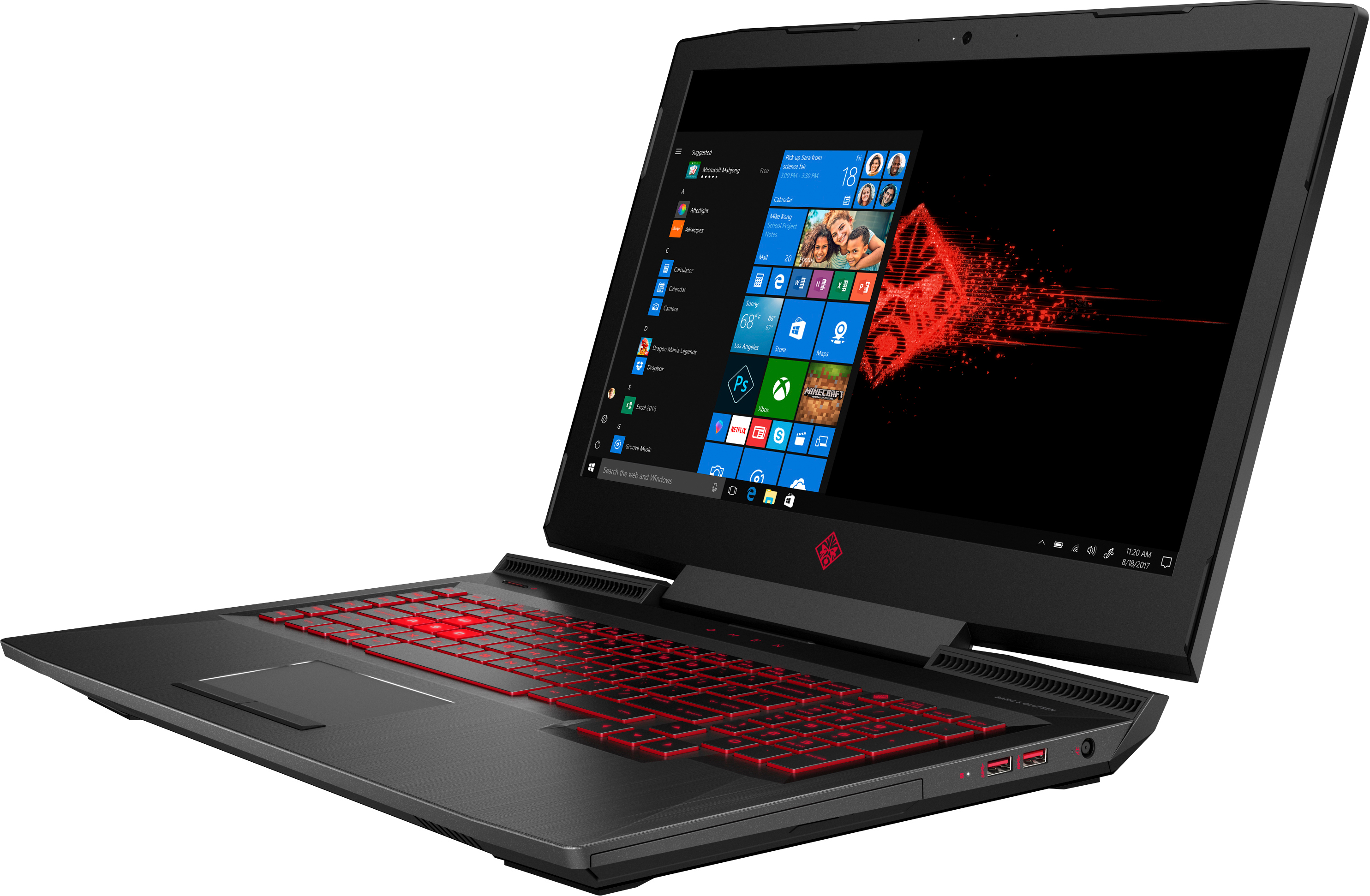 HP Omen 17-an034ng - 17,3 Zoll - Intel® Core™ i7 i7-7700HQ - 16 GB - 256 GB - NVIDIA GeForce® GTX 1070 - Windows 10 Home (64 Bit)