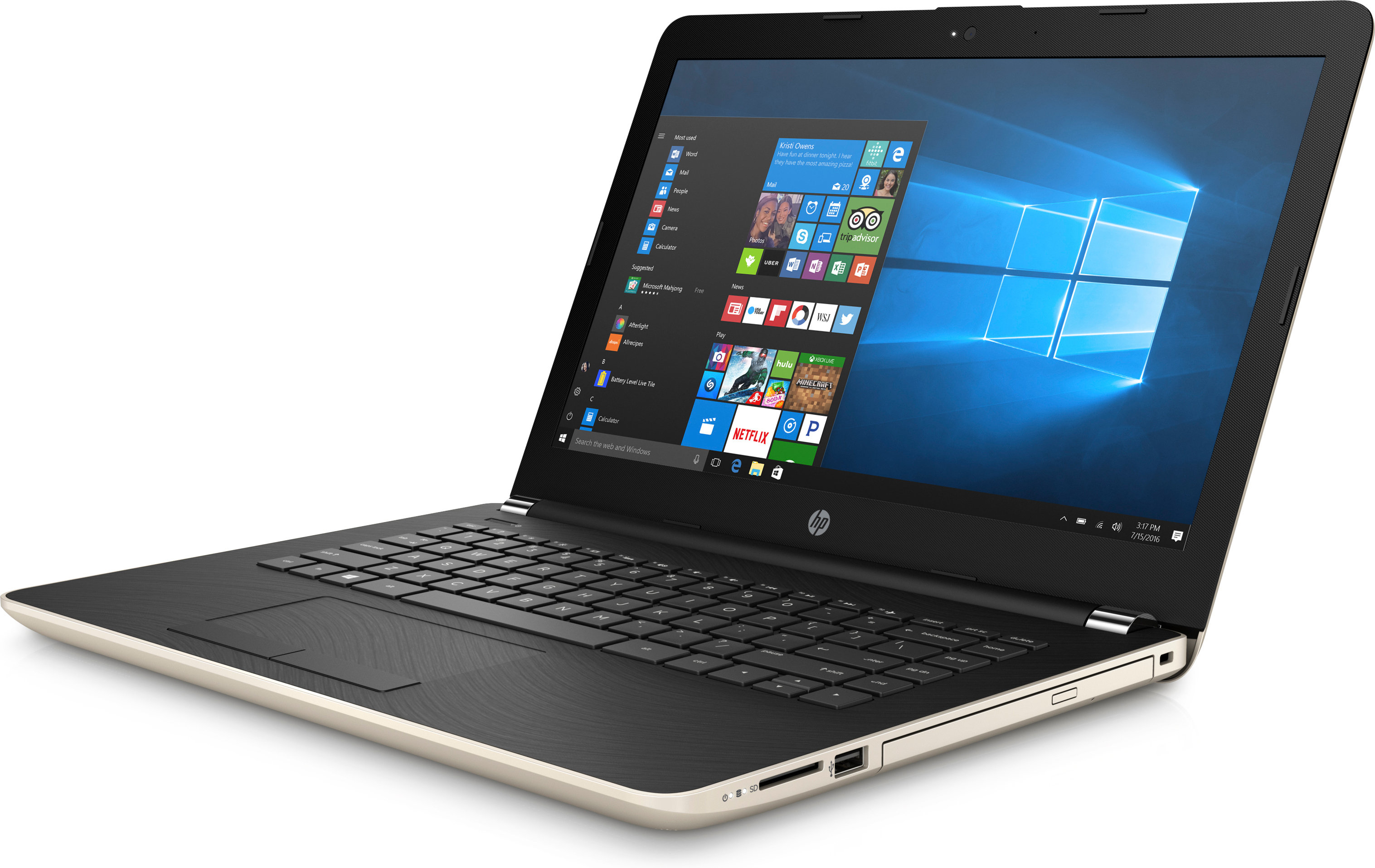 HP 14-bs030ng - 14 Zoll - Intel® Celeron® N3060 - 4 GB - 500 GB - Intel® HD 400 - Windows 10 Home (32 bit)