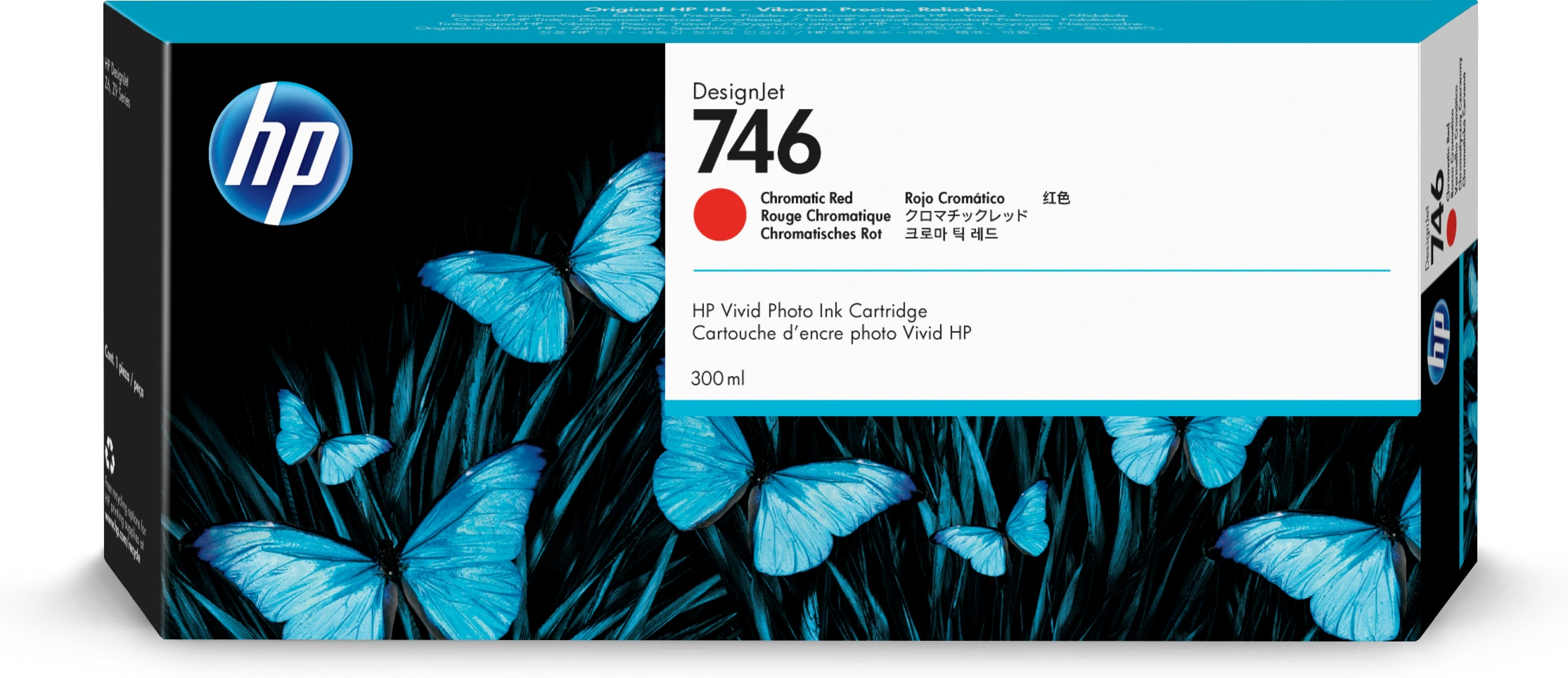 HP 746 Tintenpatrone Rot (P2V81A)