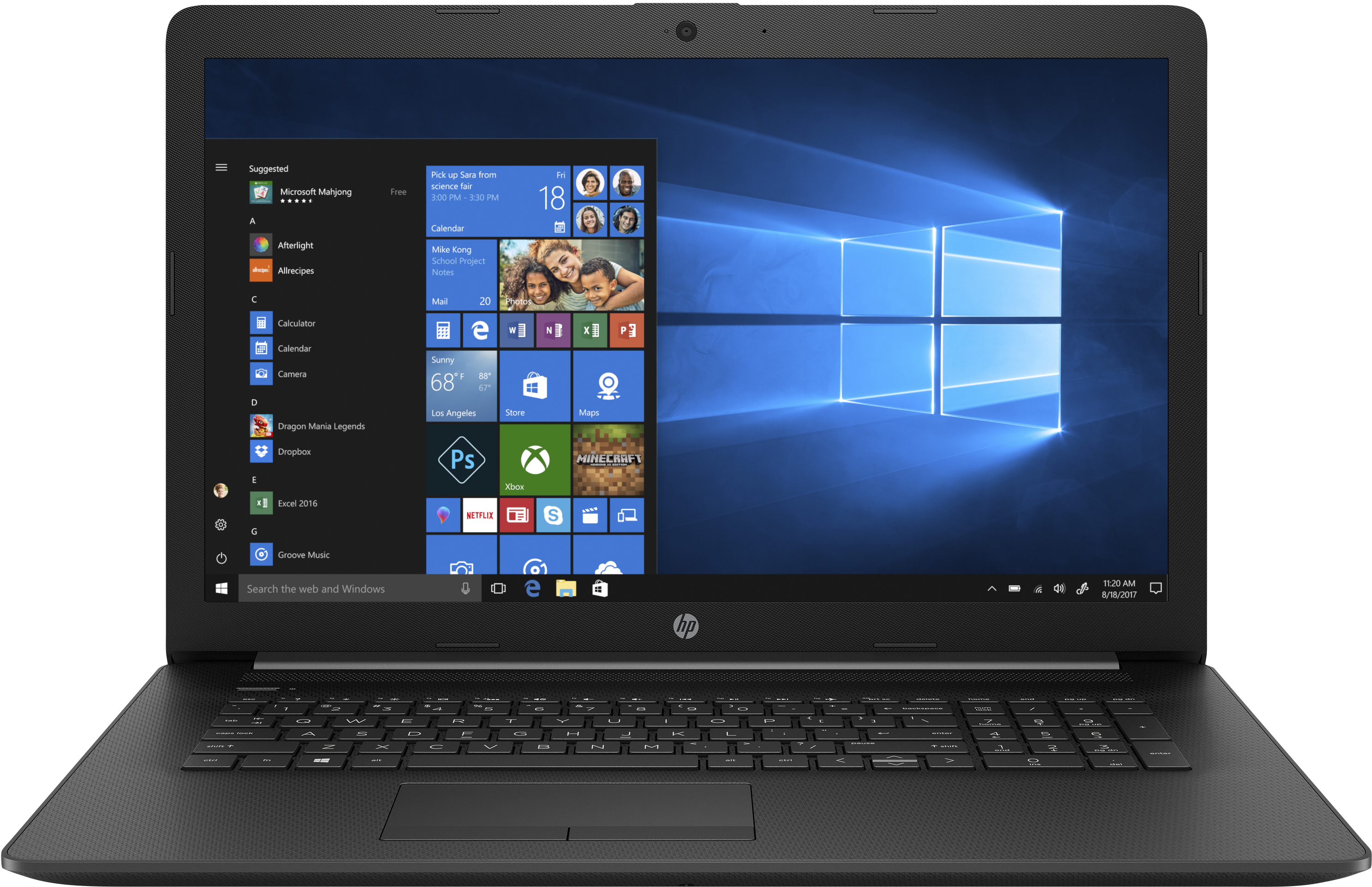 HP 17-ca1375ng - 17,3 Zoll - AMD Ryzen™ 7 3700U - 16 GB - 512 GB - AMD Radeon™ RX Vega 10 - Windows 10 Home (64 Bit)