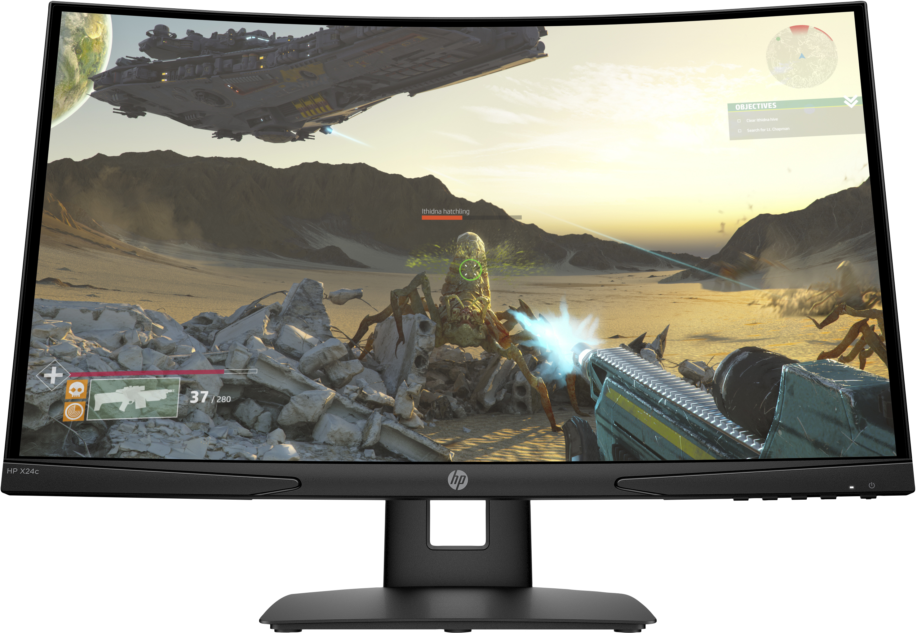 HP X24c 23,6 Zoll  Full-HD  Gaming Monitor  4 ms Reaktionszeit  