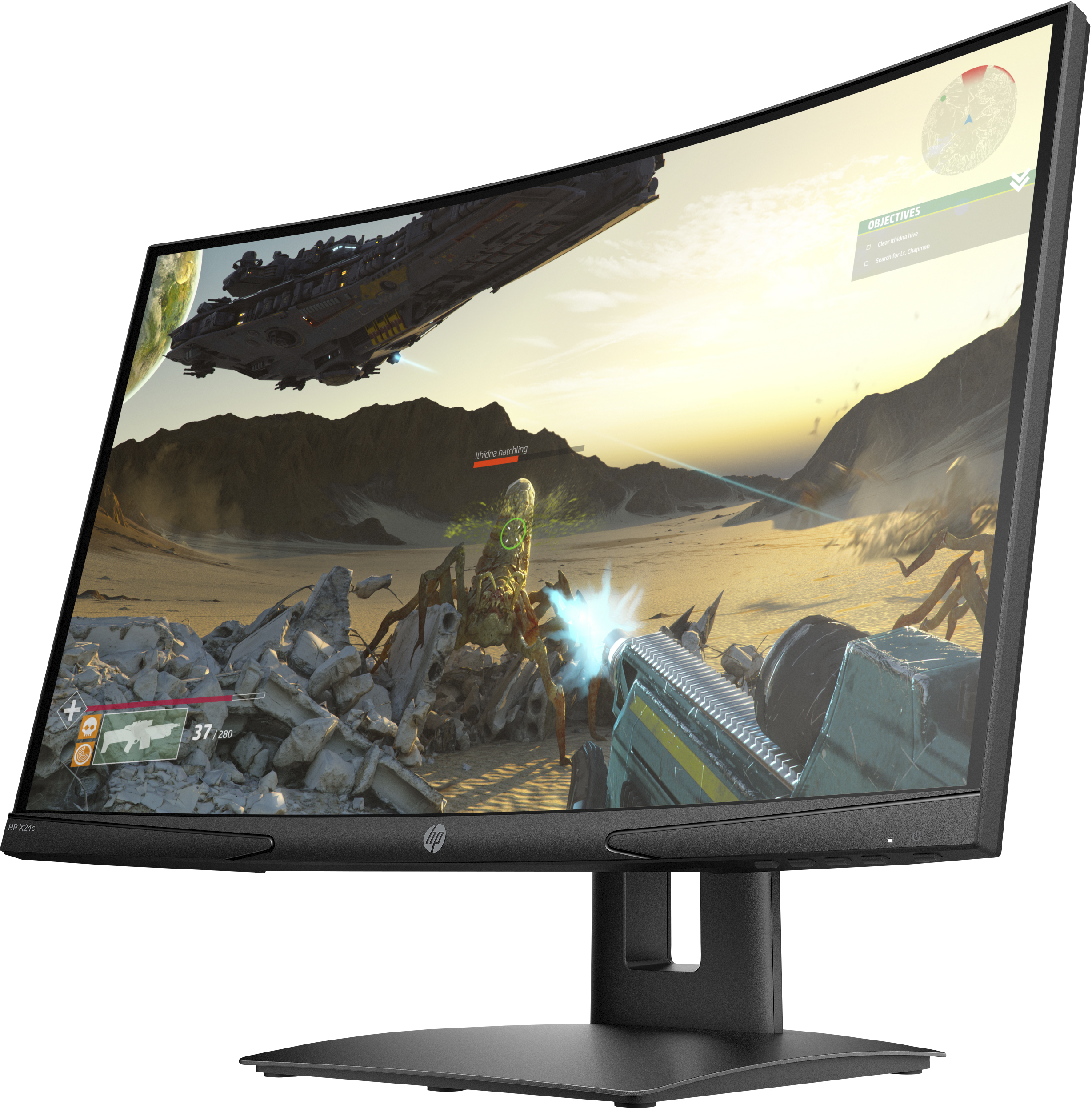 HP X24c 23,6 Zoll  Full-HD  Gaming Monitor  4 ms Reaktionszeit  