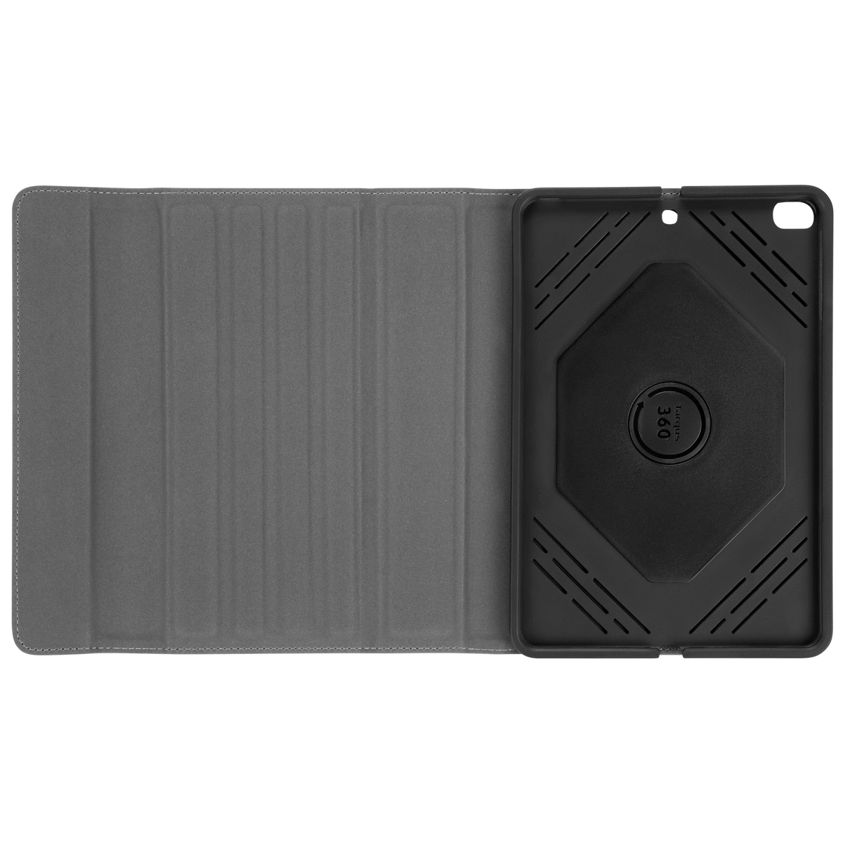 TARGUS THZ694GL VersaVu® Slim 360°, Full Cover, Apple, iPad mini, iPad mini (5. Generation), iPad mini 2, iPad mini 3, iPad mini 4, iPad mini 5, Schwarz