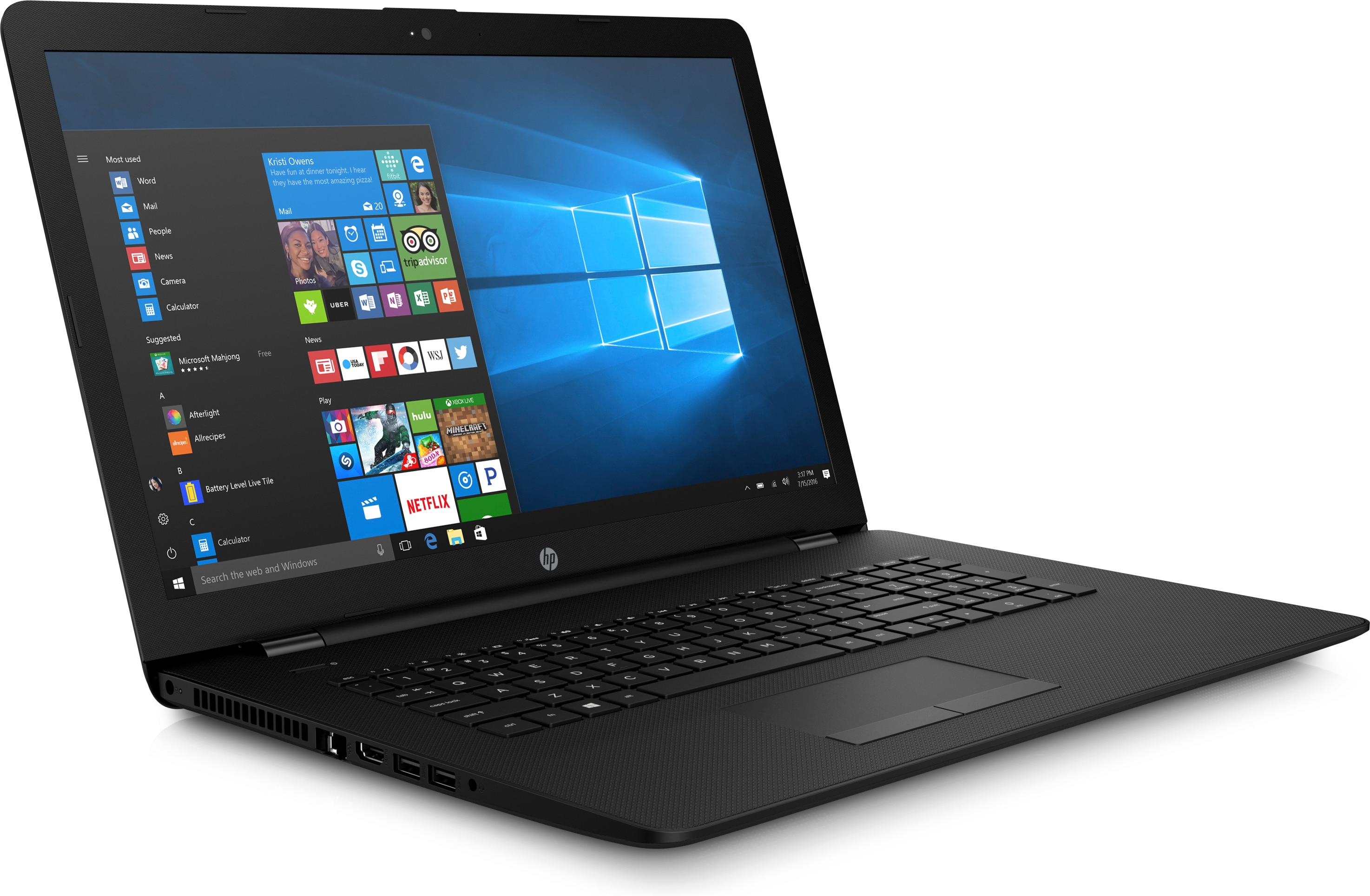 HP 17-bs077ng - 17,3 Zoll - Intel® Celeron® N3060 - 8 GB - 1 TB - Intel® HD 400 - Windows 10 Home (64 Bit)
