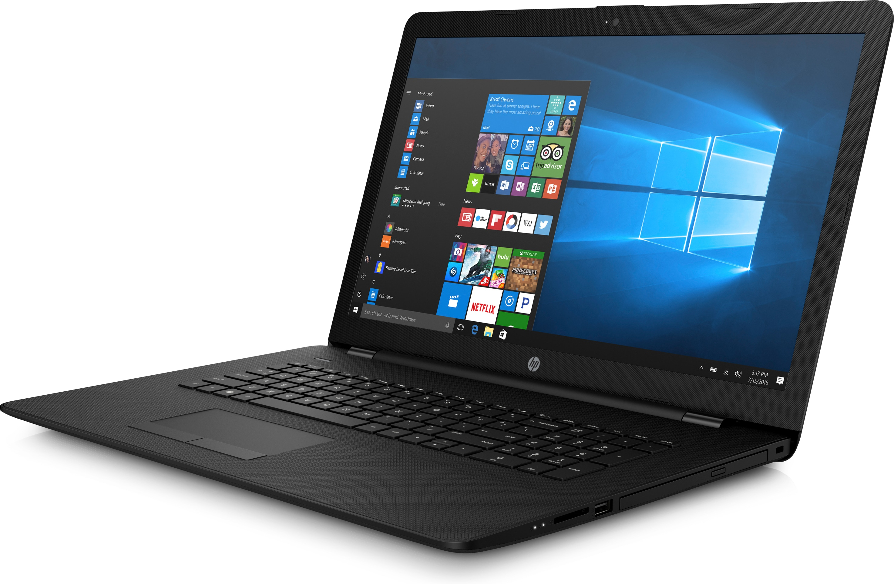 HP 17-bs077ng - 17,3 Zoll - Intel® Celeron® N3060 - 8 GB - 1 TB - Intel® HD 400 - Windows 10 Home (64 Bit)
