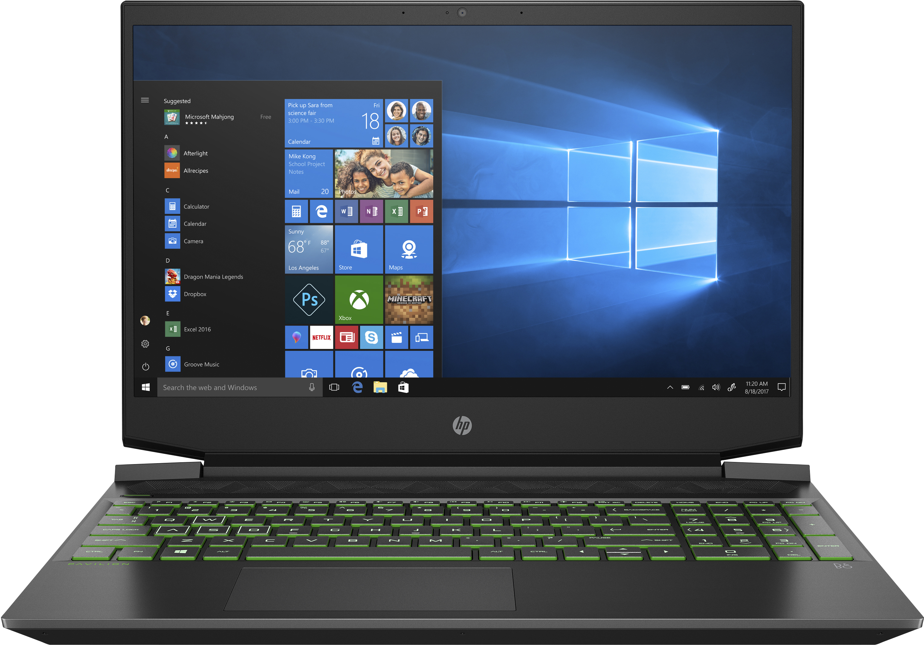 HP Pavilion 15-ec0315ng - 15,6 Zoll - AMD Ryzen™ 5 3550H - 8 GB - 512 GB - NVIDIA GeForce® GTX 1650 - Windows 10