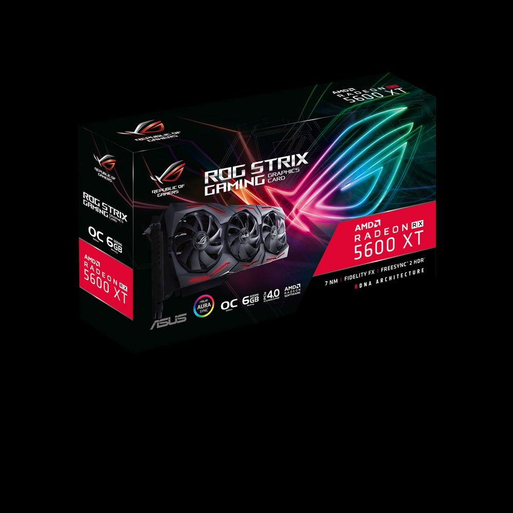 ASUS Radeon™ RX 5600 XT ROG Strix Gaming OC 6GB (90YV0EB0-M0NA00) (AMD, Grafikkarten)