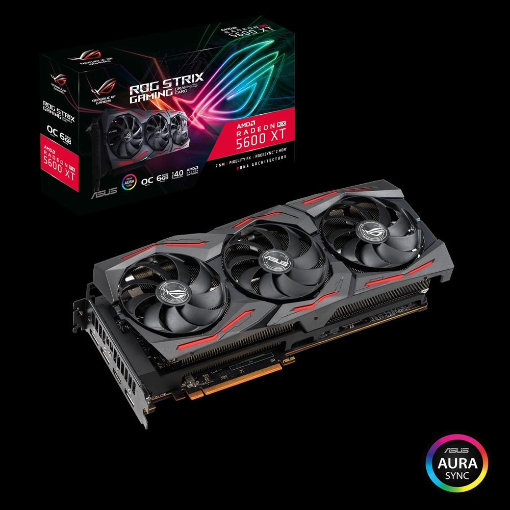 ASUS Radeon™ RX 5600 XT ROG Strix Gaming OC 6GB (90YV0EB0-M0NA00) (AMD, Grafikkarten)