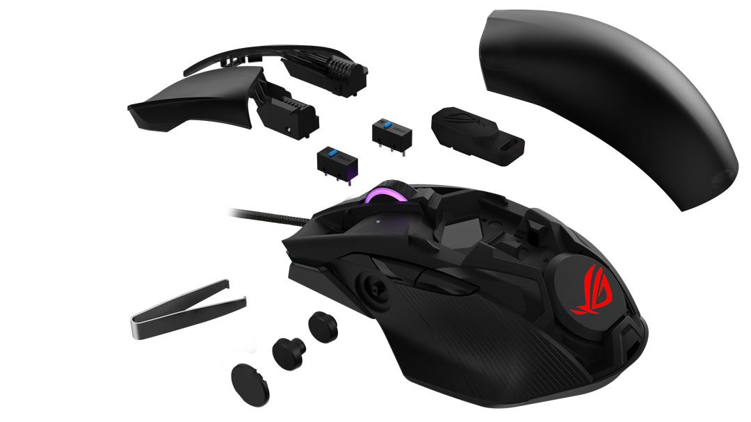 ASUS ROG Chakram Core Gaming Maus, Schwarz