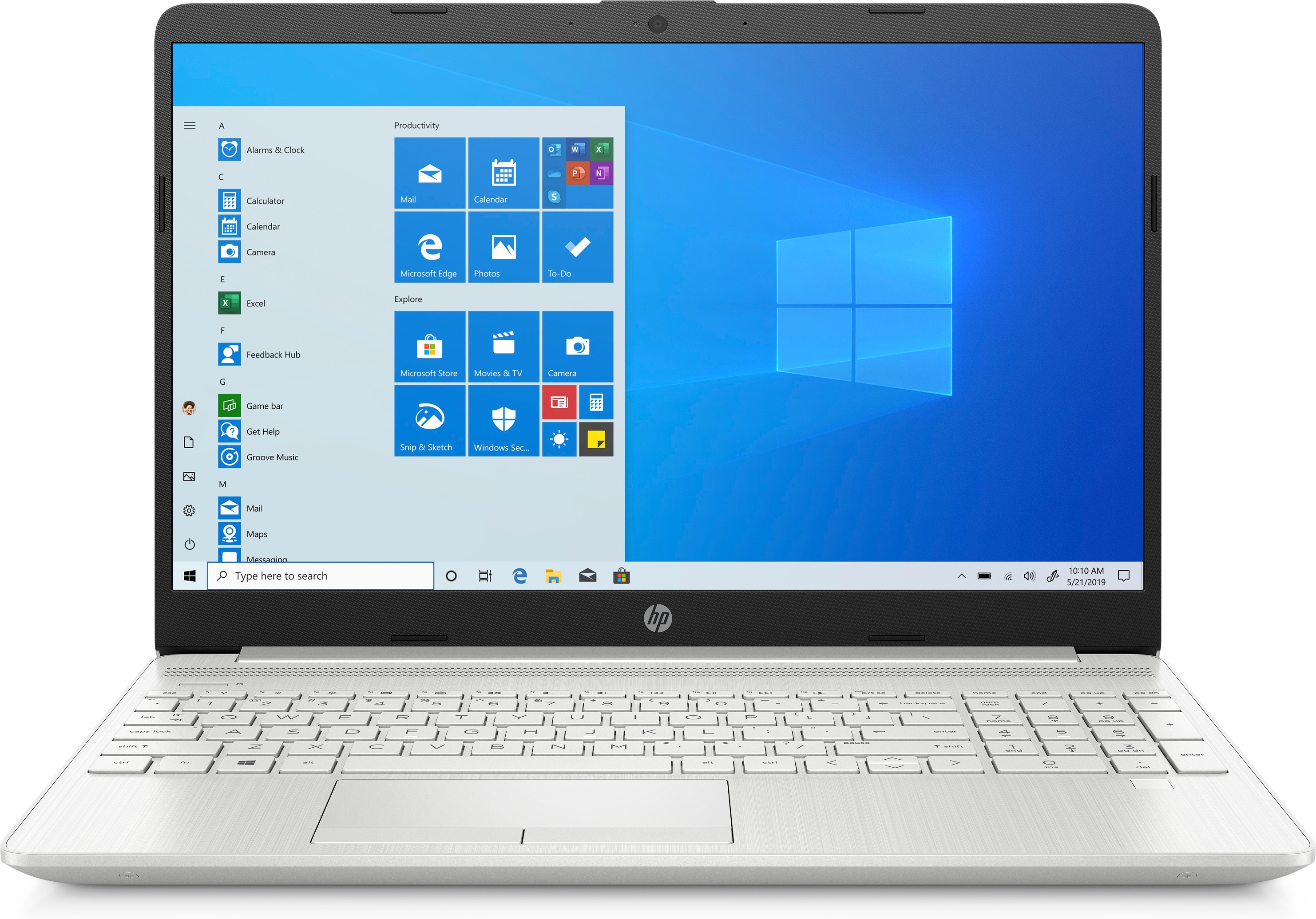 HP 15-dw1373ng, Notebook, Silber 15,6 256 HDD, 8 SSD, Prozessor, GB 1 i7-10510U TB Zoll Display, Intel® mit GB RAM