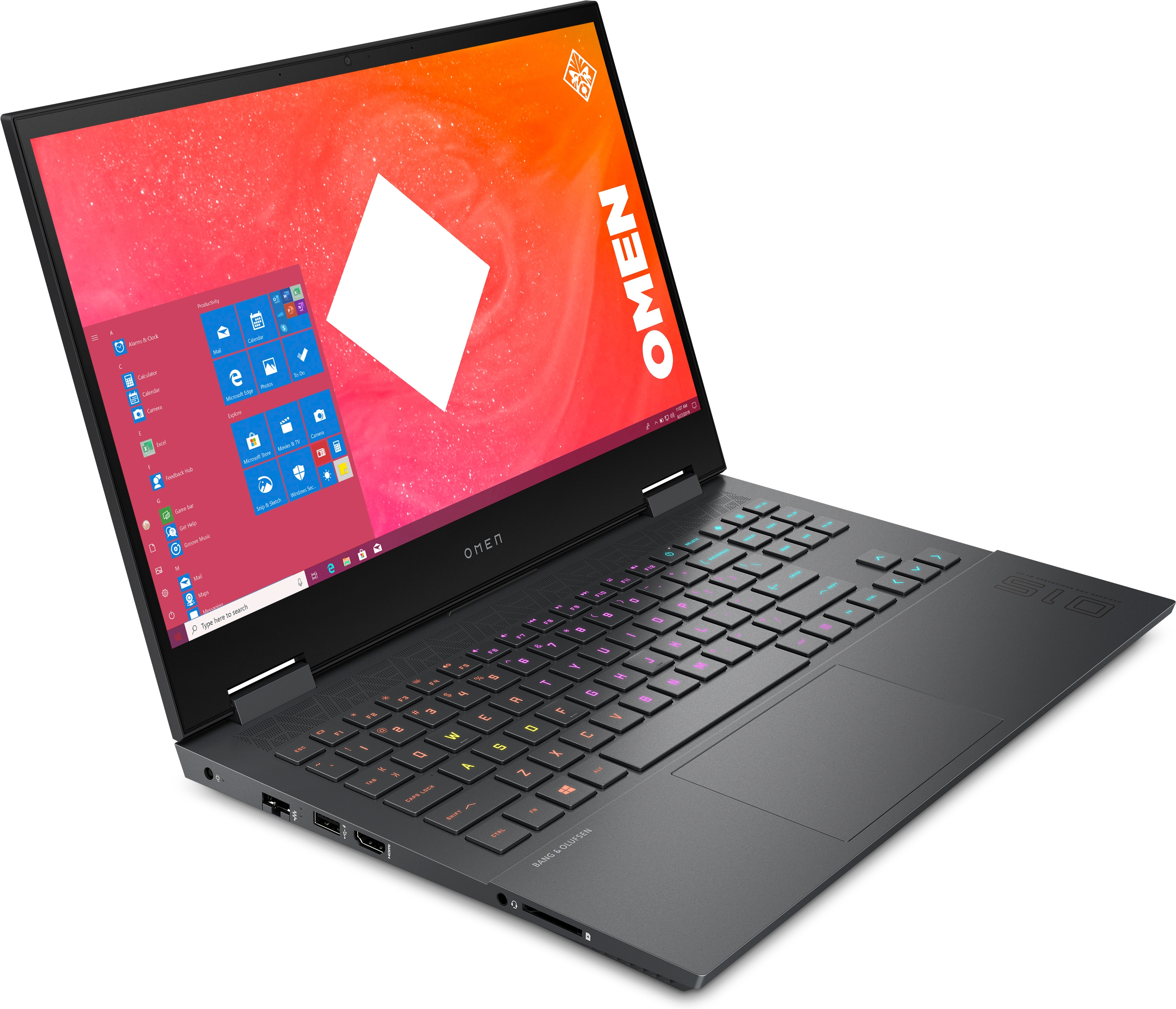 HP OMEN 15-en0300ng - 15,6 Zoll - AMD Ryzen™ 7 4800H - 8 GB - 512 GB - NVIDIA GeForce RTX™ 2060 - Windows 10 Home (64 Bit)