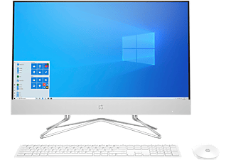 HP 24-df1301ng, All-in-One PC mit 23,8 Zoll Display, 16 GB RAM, 512 GB SSD, Intel Iris Xe Grafik, Weiß