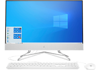HP 24-df1300ng, All-in-One PC mit 23,8 Zoll Display, Intel® Core™ i3 Prozessor, 8 GB RAM, 512 GB SSD, Intel Iris Xe Grafik, Weiß