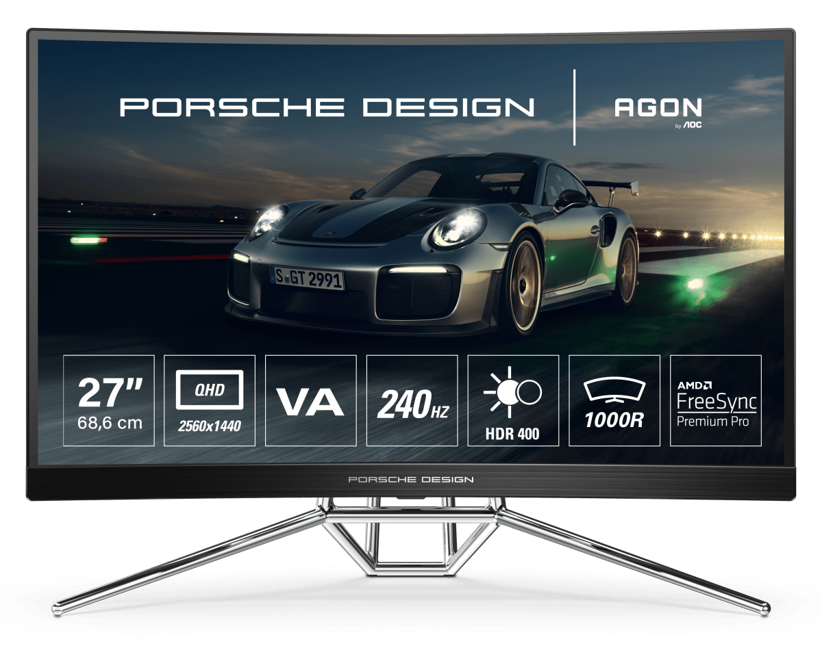 AOC Gaming PD27 27 Zoll  QHD  Gaming Monitor  0,5 ms Reaktionszeit  