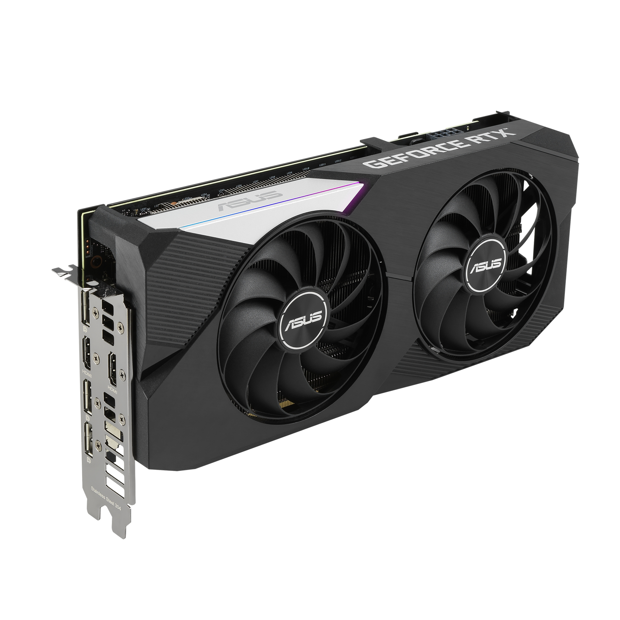 ASUS GeForce RTX™ 3060 Ti Dual OC 8GB (90YV0G12-M0NA00) (NVIDIA, Grafikkarte)