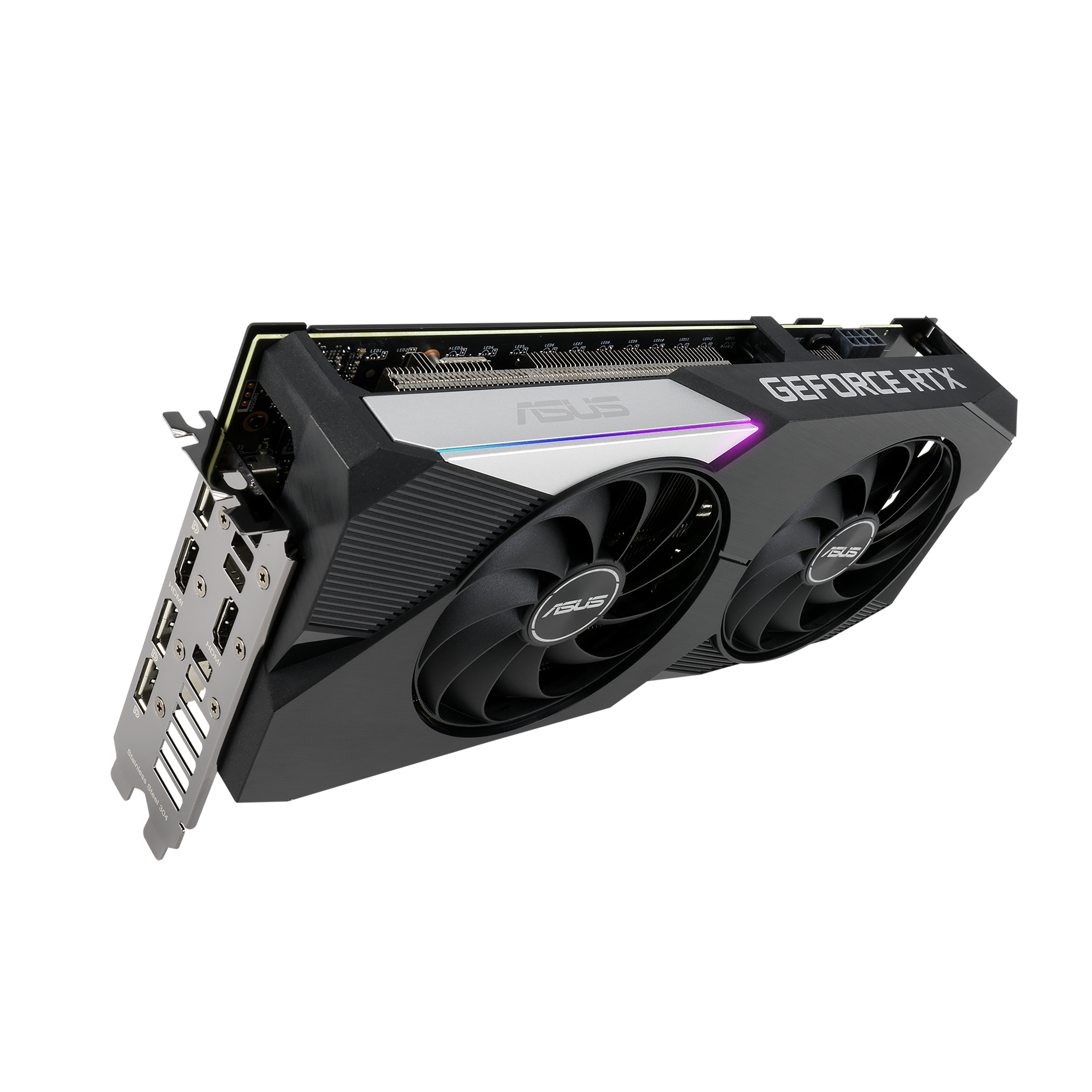 ASUS GeForce RTX™ 3060 Ti Dual OC 8GB (90YV0G12-M0NA00) (NVIDIA, Grafikkarte)
