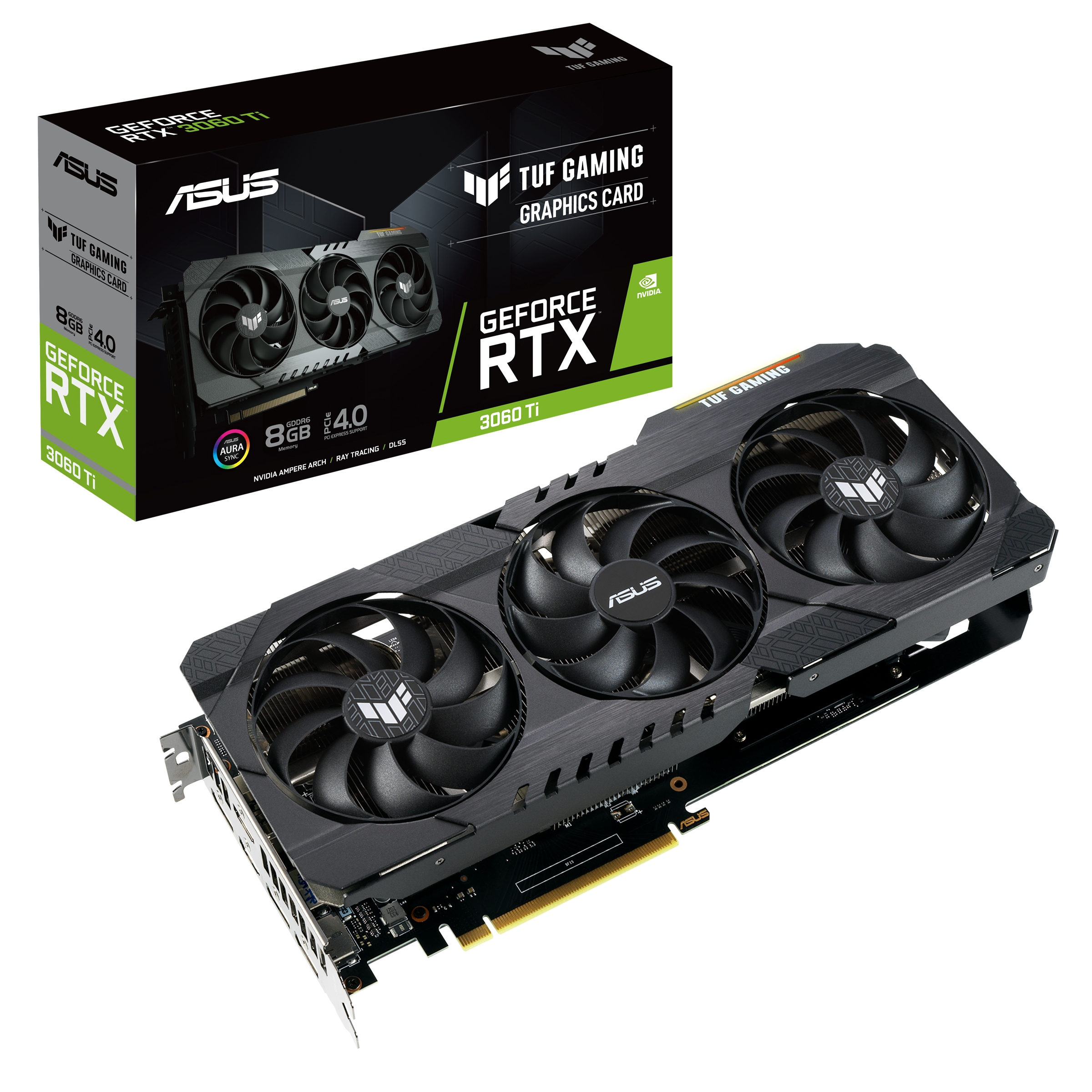 ASUS GeForce RTX™ 3060 Ti TUF Gaming 8GB (90YV0G11-M0NA00) (NVIDIA, Gaming-Grafikkarte)