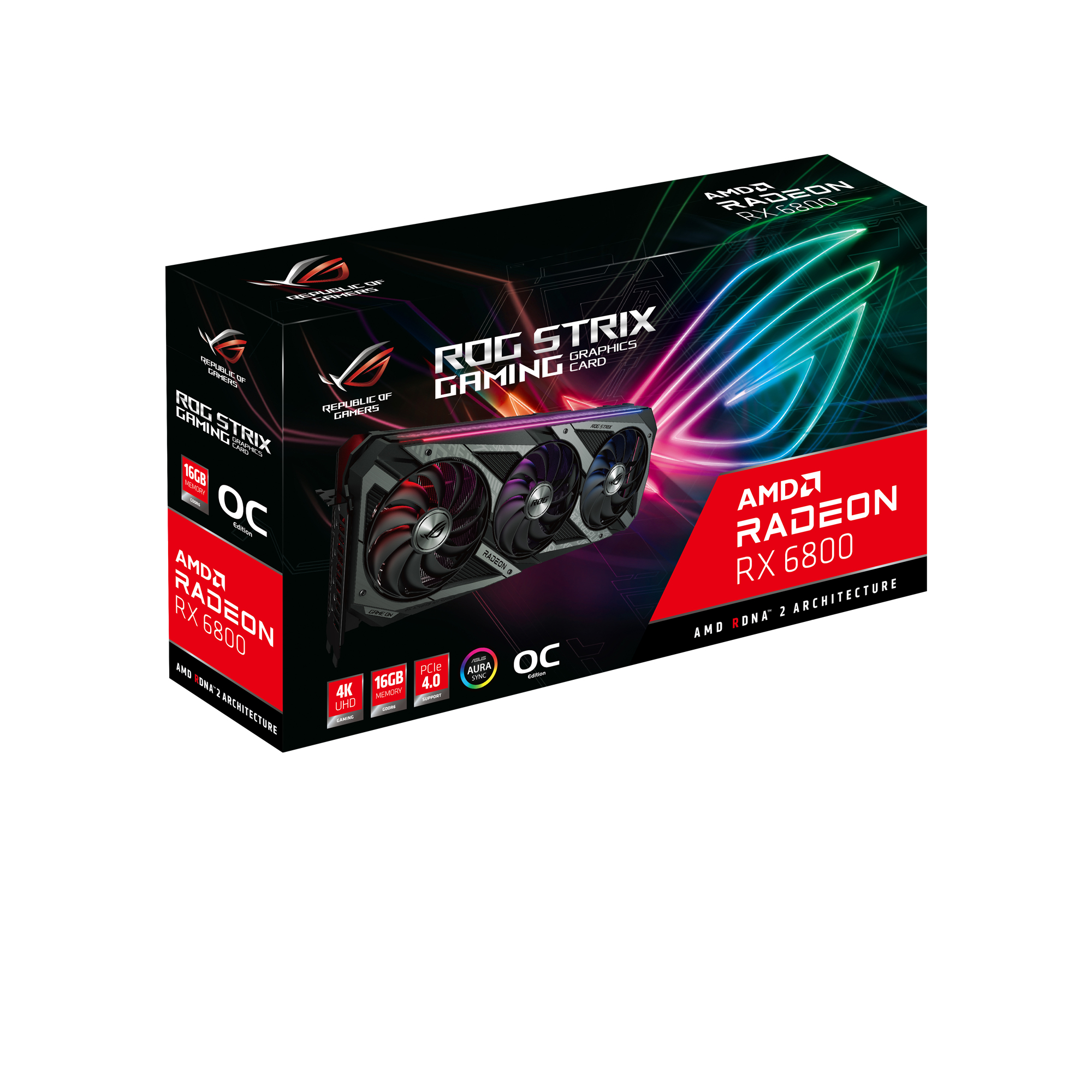 ASUS Radeon ROG STIX RX 6800 16 GB Gaming (90YV0FM0-M0NA00) (AMD, Grafikkarte)