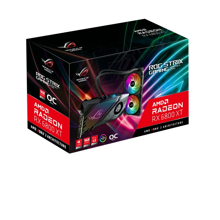 ASUS Radeon ROG STRIX LC RX6800XT 16GB (90YV0FL0-M0NM00) (AMD, Grafikkarte)