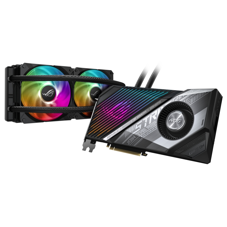 ASUS Radeon ROG STRIX LC RX6800XT 16GB (90YV0FL0-M0NM00) (AMD, Grafikkarte)