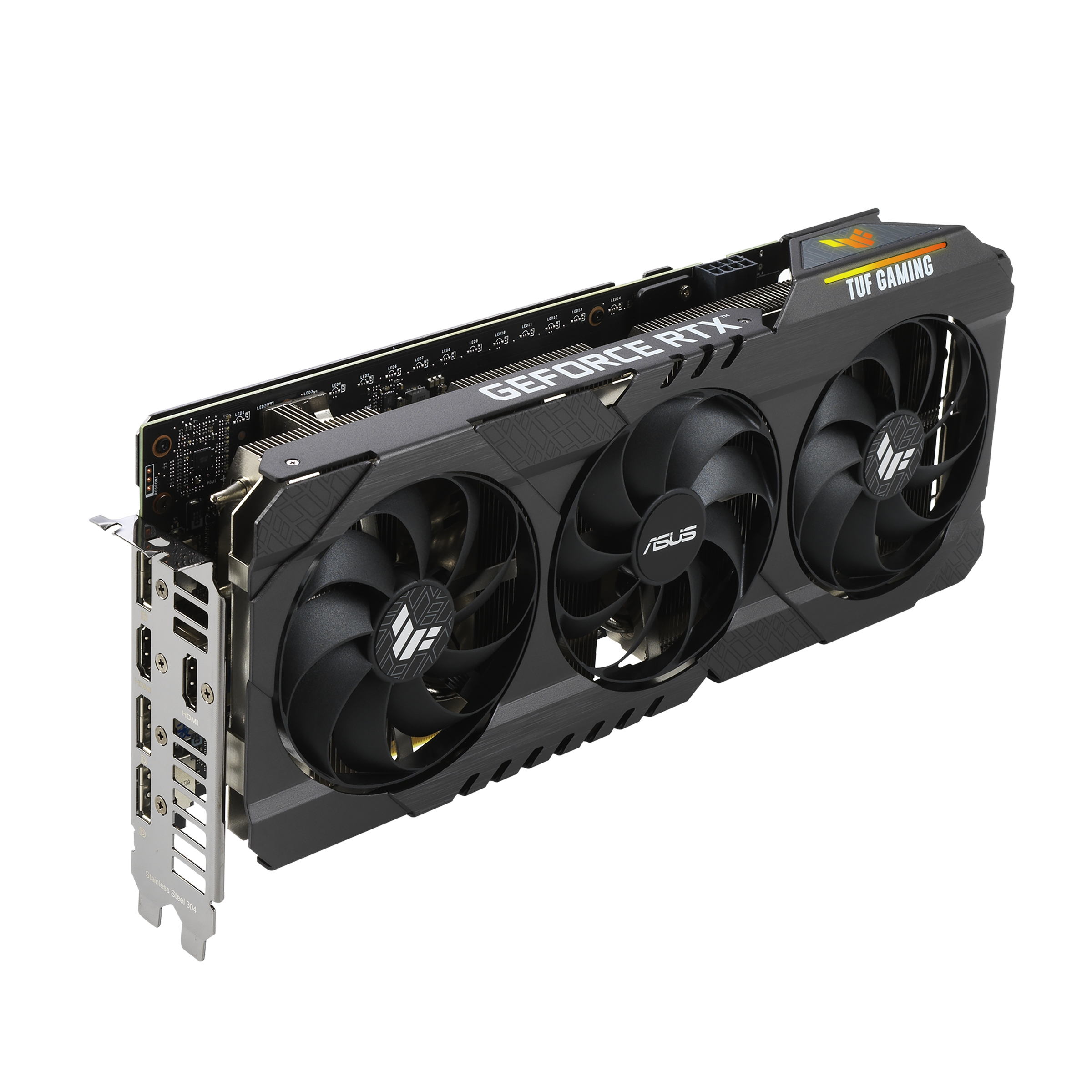 ASUS GeForce RTX™ 3060 Ti TUF Gaming OC 8GB (90YV0G10-M0NA00) (NVIDIA, Gaming-Grafikkarte)