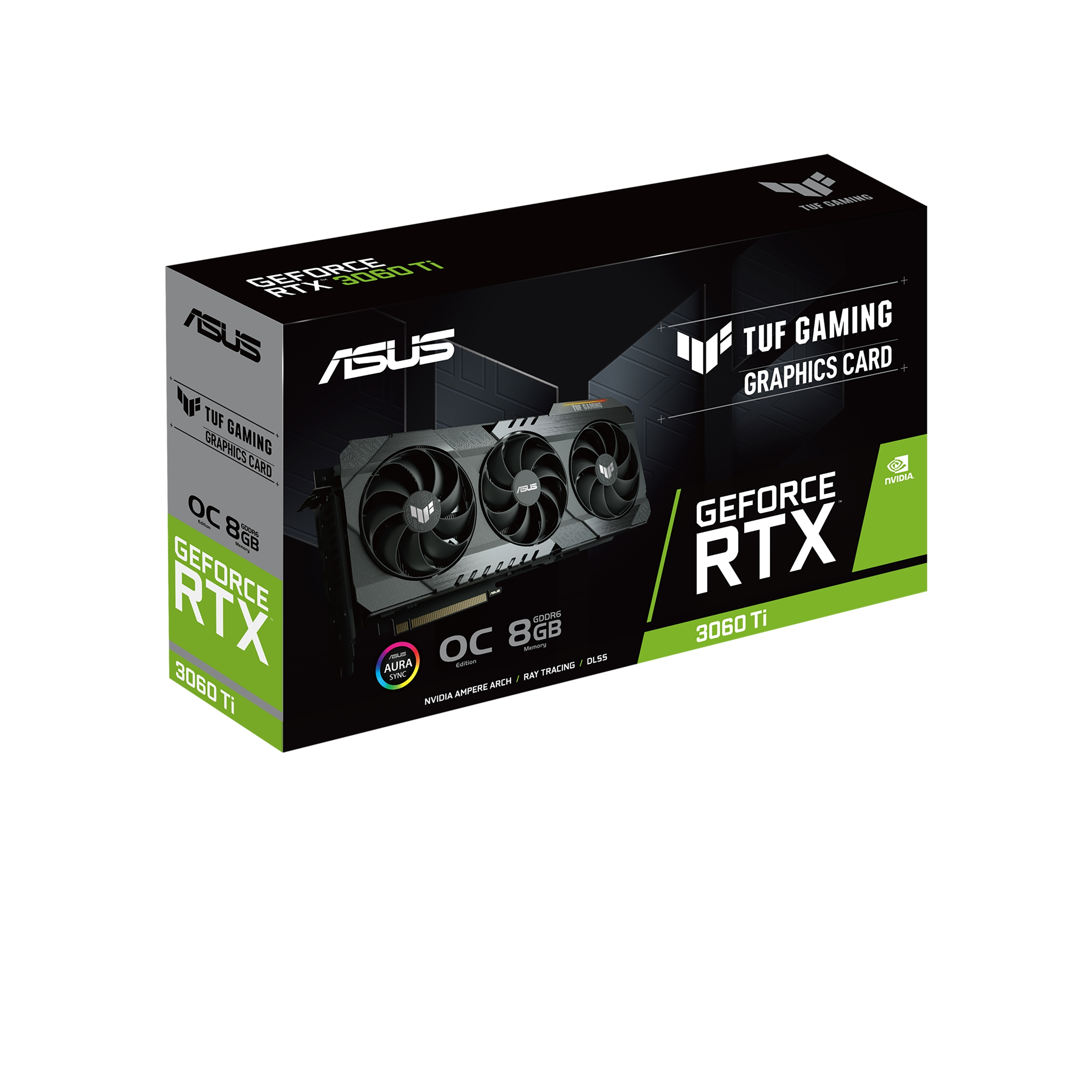 ASUS GeForce RTX™ 3060 Ti TUF Gaming OC 8GB (90YV0G10-M0NA00) (NVIDIA, Gaming-Grafikkarte)