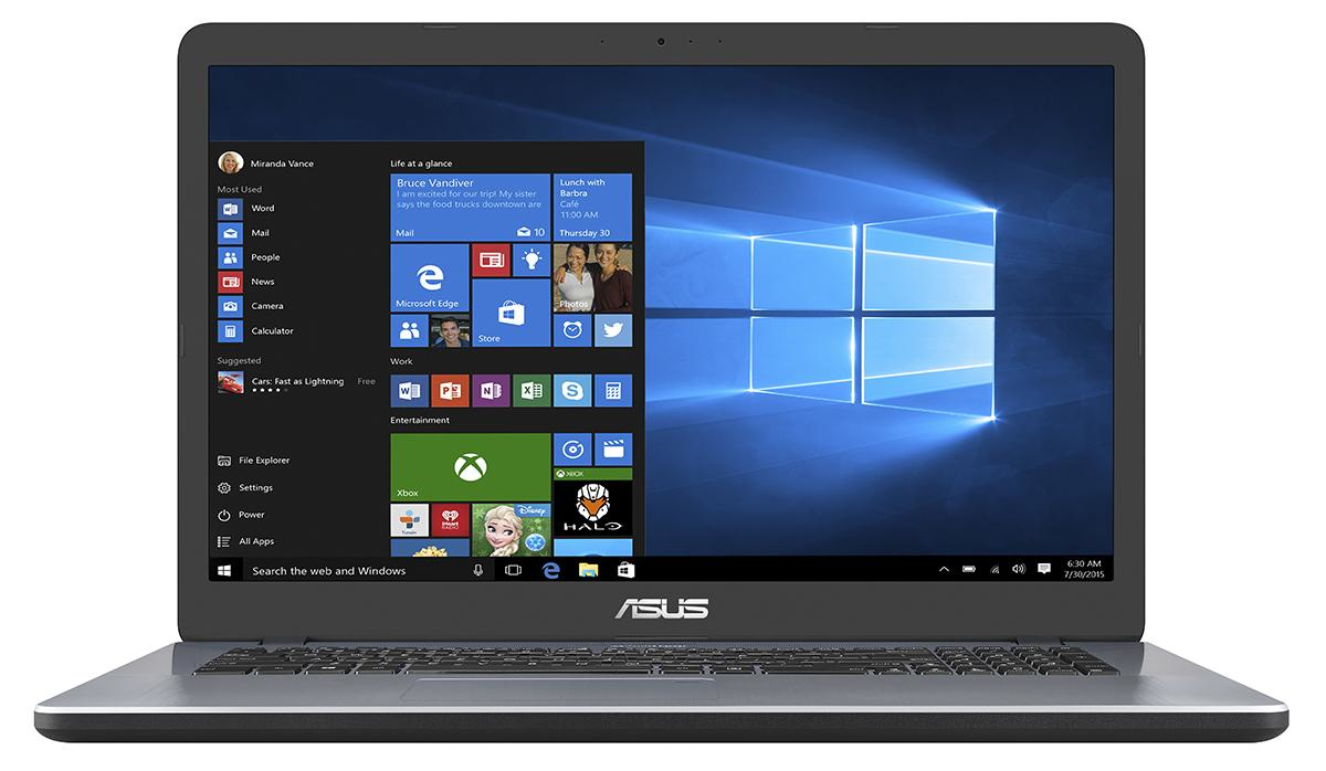 ASUS Vivobook 17 (F705UA-BX1064T) - 17,3 Zoll - Intel® Pentium® 4405U - 8 GB - 512 GB - Intel® HD 510 - Windows 10 Home (64 Bit)