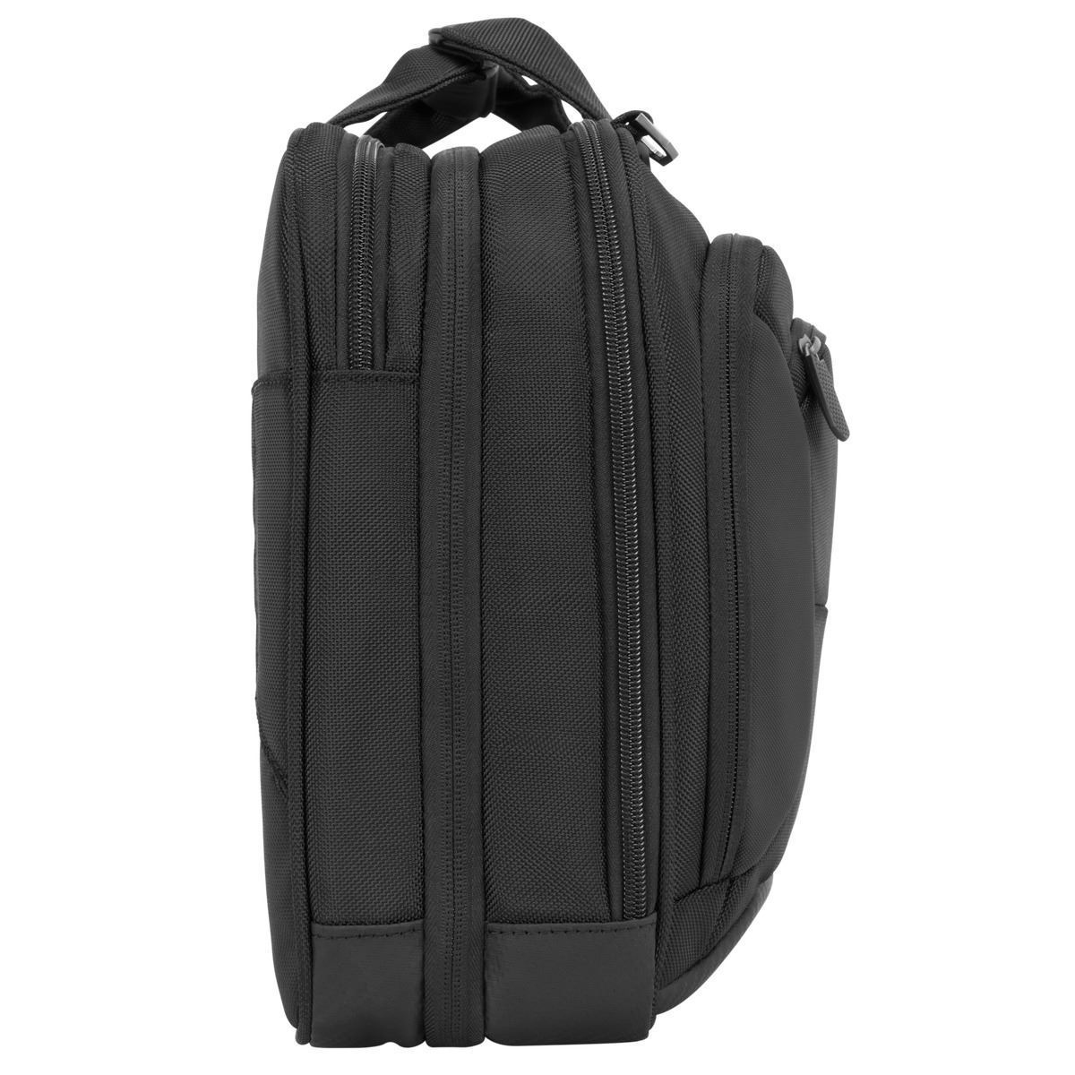 TARGUS Corporate Traveler Notebooktasche Aktentasche für Universal Strapazierfähiges ballistisches Nylonobermaterial nach Militärstandard 1680D – wasser- und verschleißfest, Schwarz