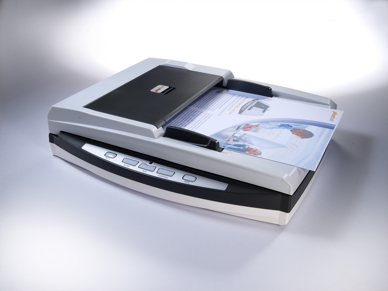 PLUSTEK SmartOffice PL1530 Dokumentenscanner , Flachbett: bis zu 600 x 1.200 dpi, ADF: bis zu 600 x 600 dpi, Dual-CIS