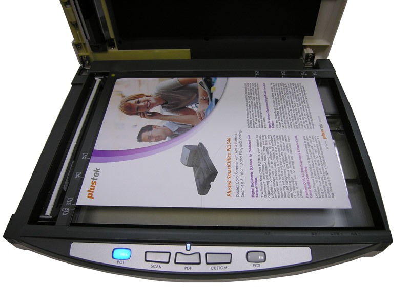 PLUSTEK SmartOffice PL1530 Dokumentenscanner , Flachbett: bis zu 600 x 1.200 dpi, ADF: bis zu 600 x 600 dpi, Dual-CIS