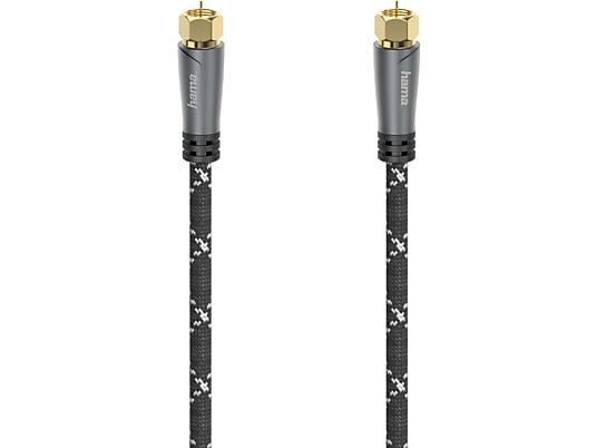 HAMA 00205077 - Câble de connexion SAT (Noir/Gris/Or)
