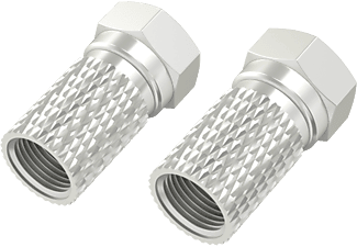 HAMA 00205272 - F-Stecker (Silber)