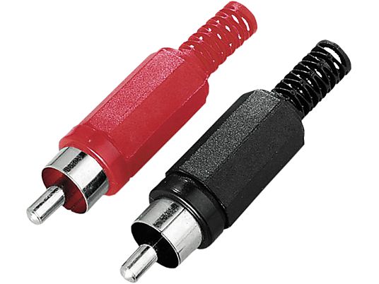 HAMA 00205269 - Fiches RCA (Noir/Rouge)