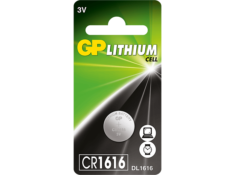 GP 1X CR1616 Boy 3V Lityum Düğme Pil