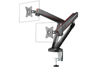 DELTACO GAM-102 - Bras double moniteur (Noir)