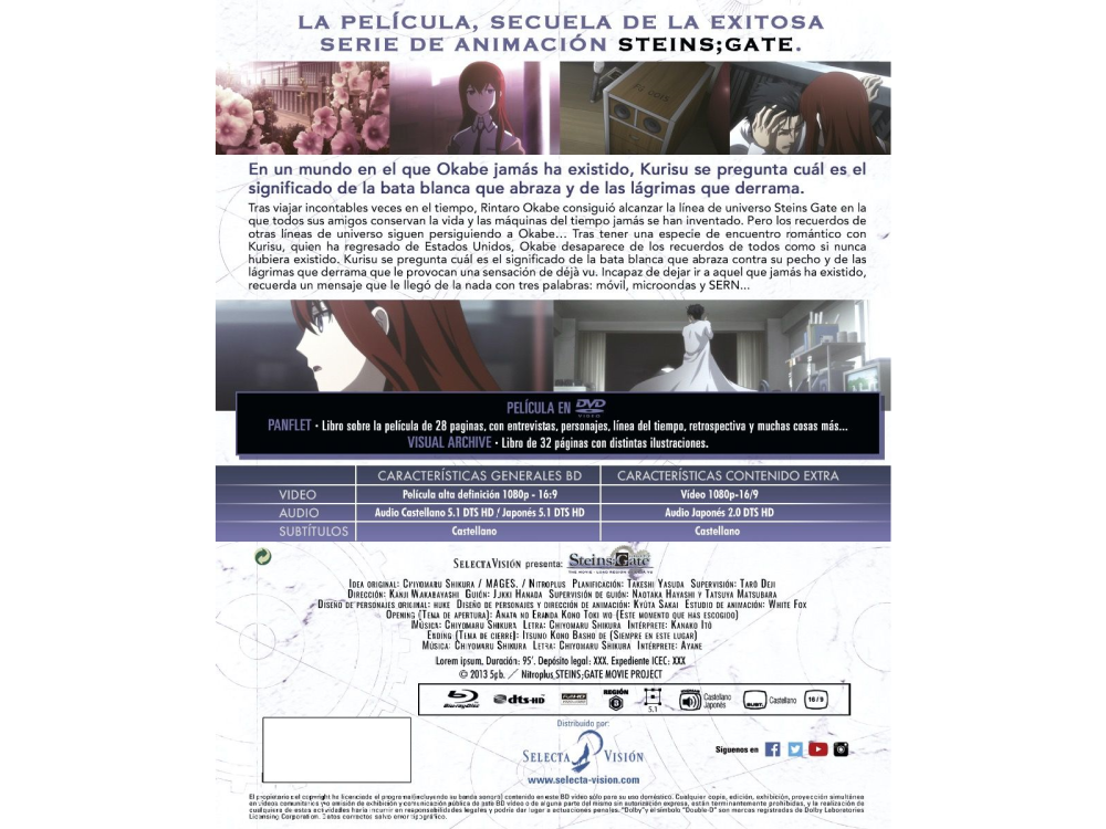 Steins Gate: The Movie - Load Region Of Déjà Vu (Ed. Coleccionista) - Blu-ray