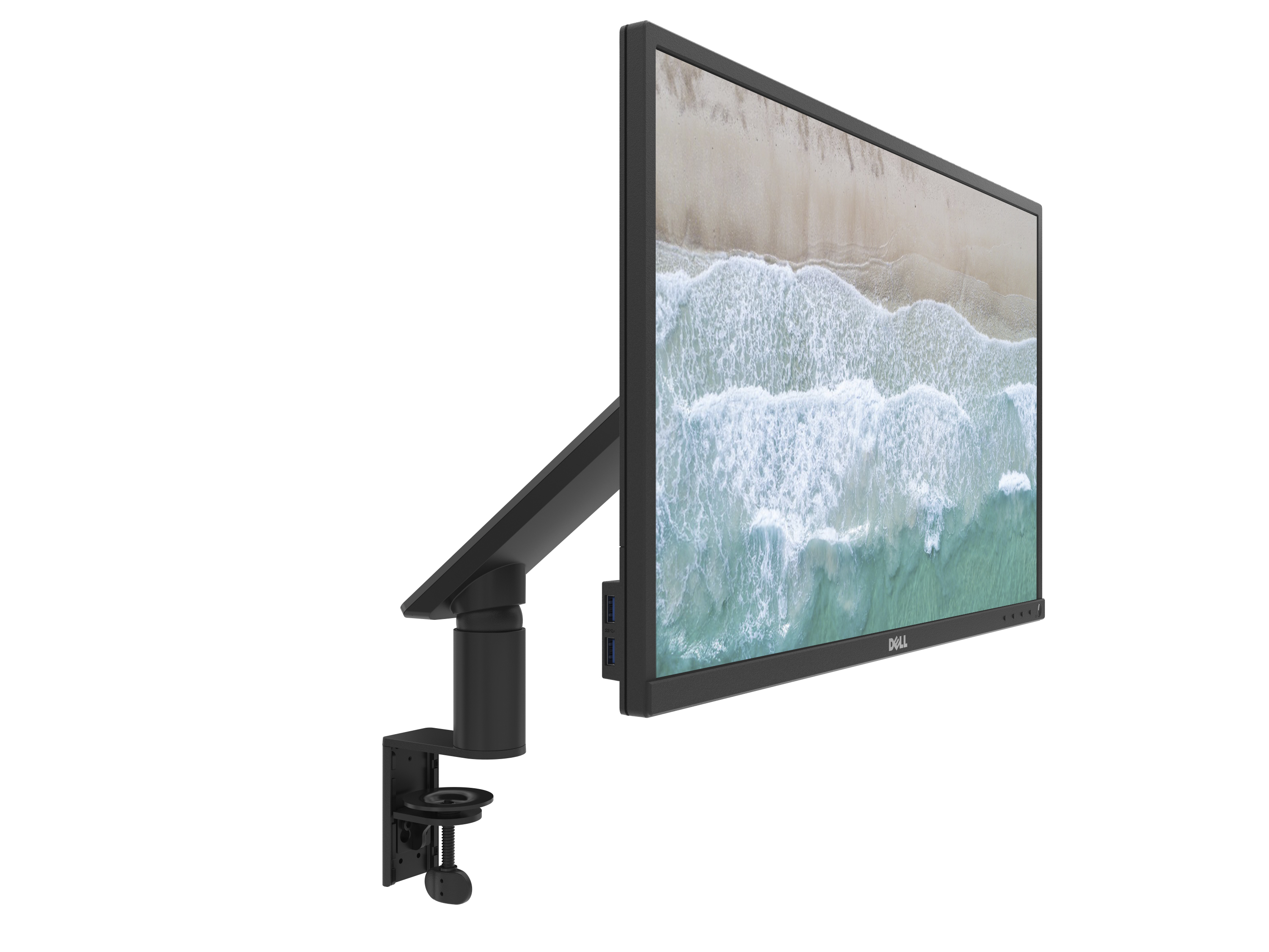DELL - B2B MSSA18 Monitorhalterung, max. 27 Zoll, Schwarz/Silber