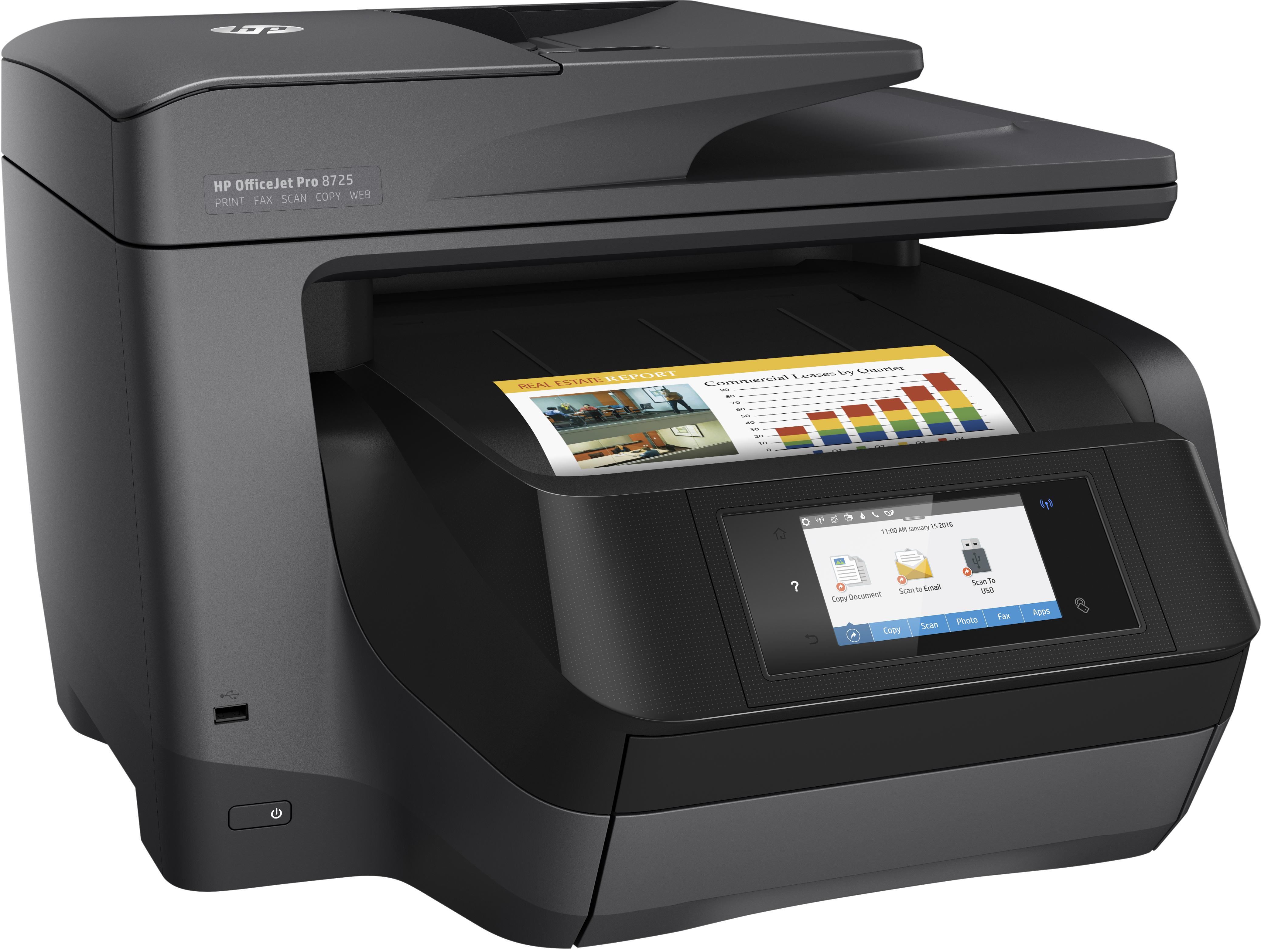 HP OfficeJet Pro 8725 (Instant Ink) 4-in-1 Multifunktionsdrucker