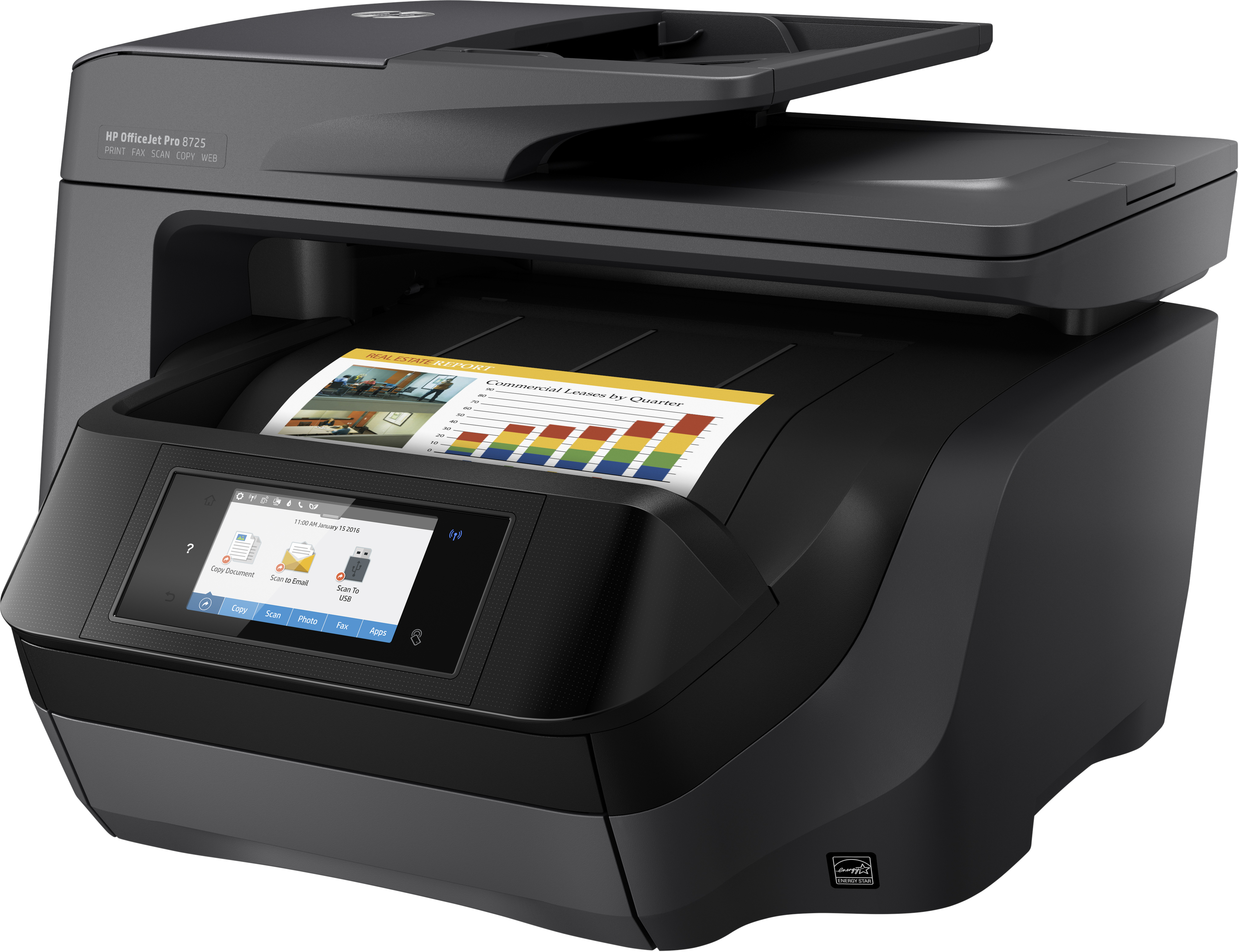 HP OfficeJet Pro 8725 (Instant Ink) 4-in-1 Multifunktionsdrucker